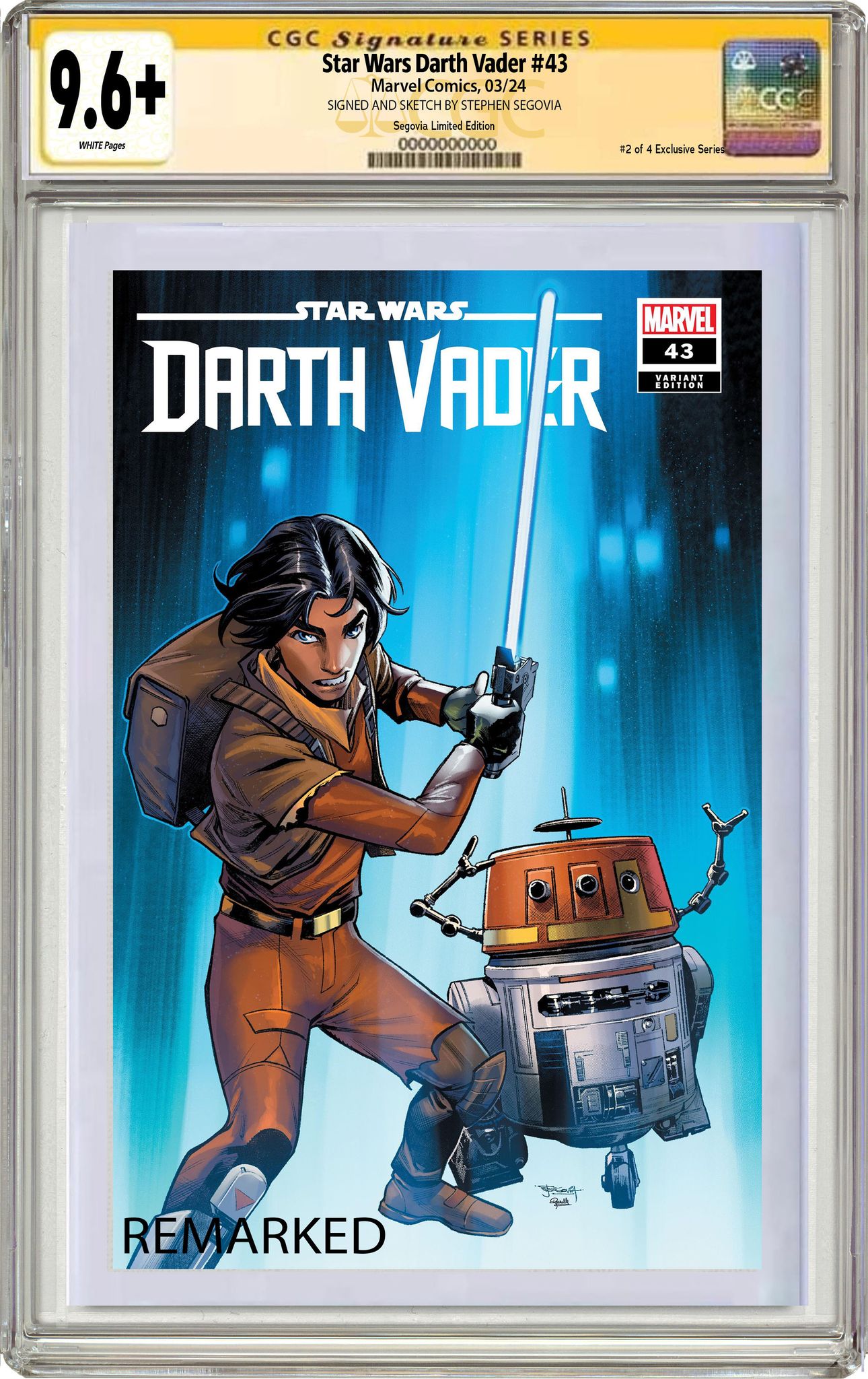 STAR WARS: DARTH VADER 43 STEPHEN SEGOVIA REBELS 10TH ANNIVERSARY LIMITED EDITION #2 OF 4 EXCLUSIVE SERIES OPTIONS - 02/14/24