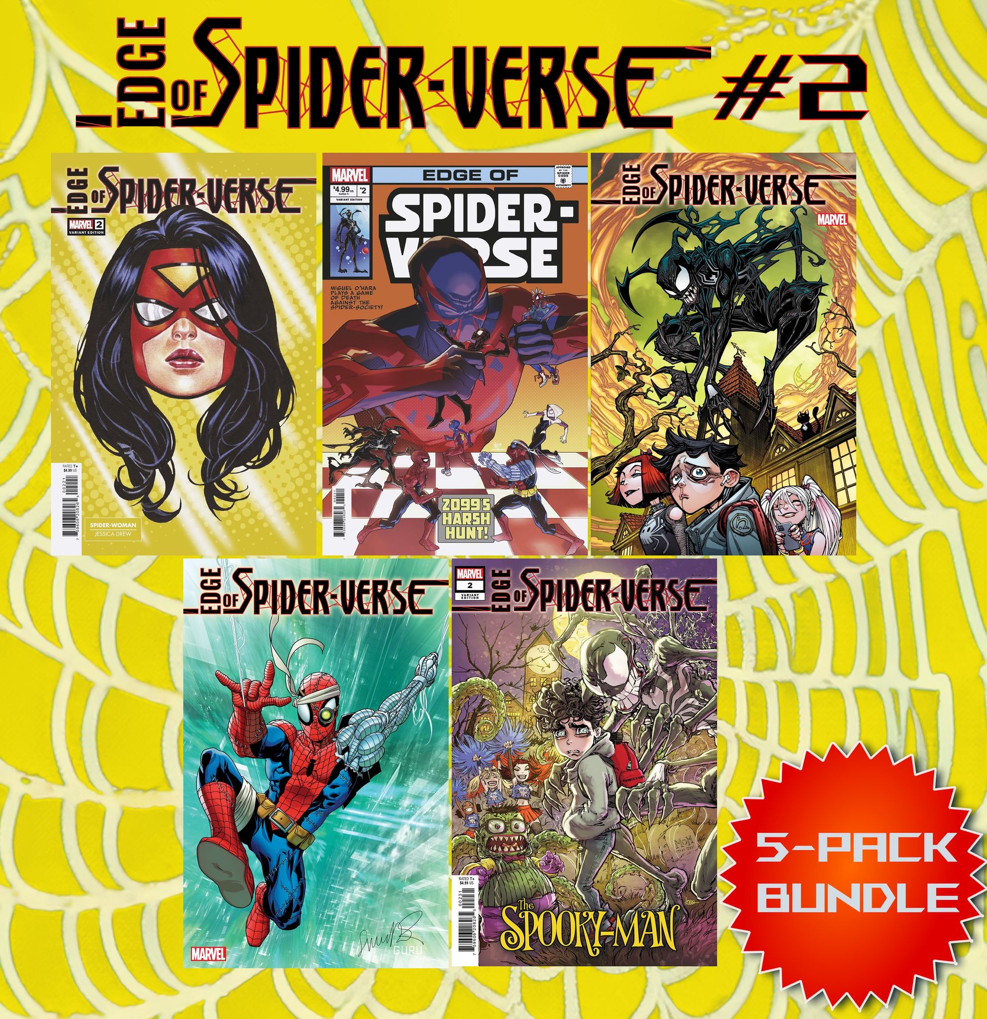 EDGE OF SPIDER-VERSE #2 FIRST OF SPOOKY-MAN 5-PACK BUNDLE - 03/27/2024