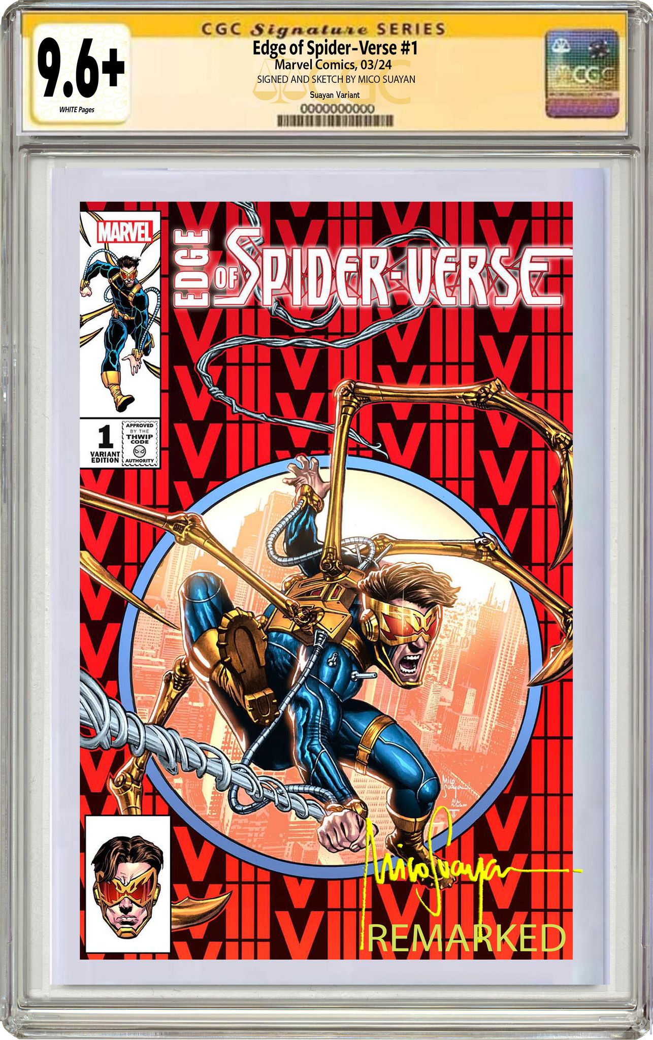 EDGE OF SPIDER-VERSE 1 MICO SUAYAN EXCLUSIVE HOMAGE - 02/21/24
