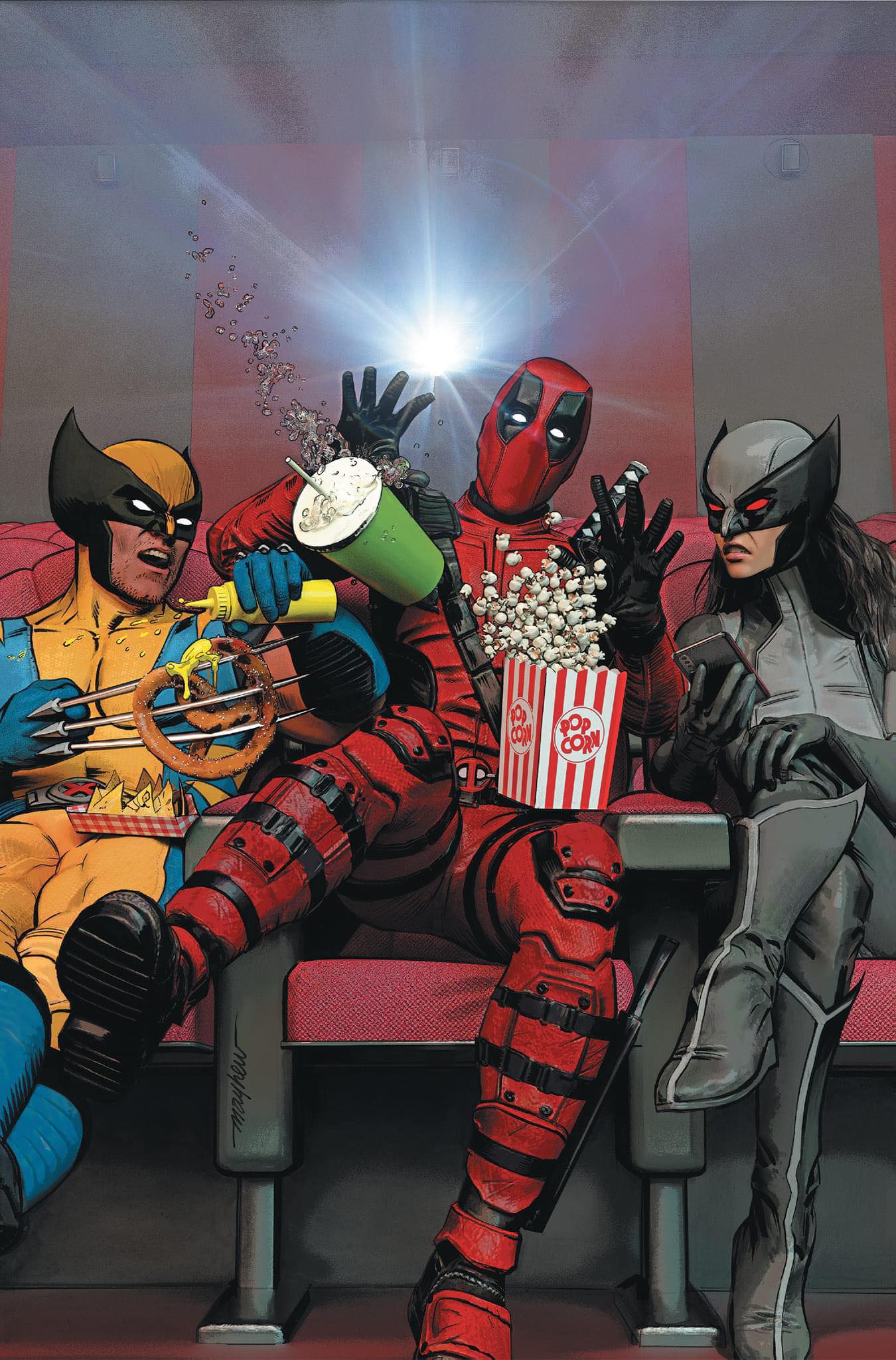 DEADPOOL #1 MIKE MAYHEW EXCLUSIVE VARIANT OPTIONS 04/03/24