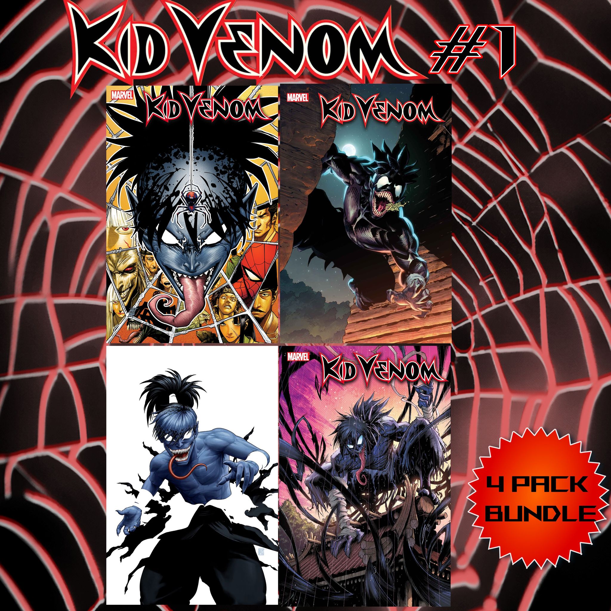 KID VENOM #1 4-PACK BUNDLE - 07/10/2024