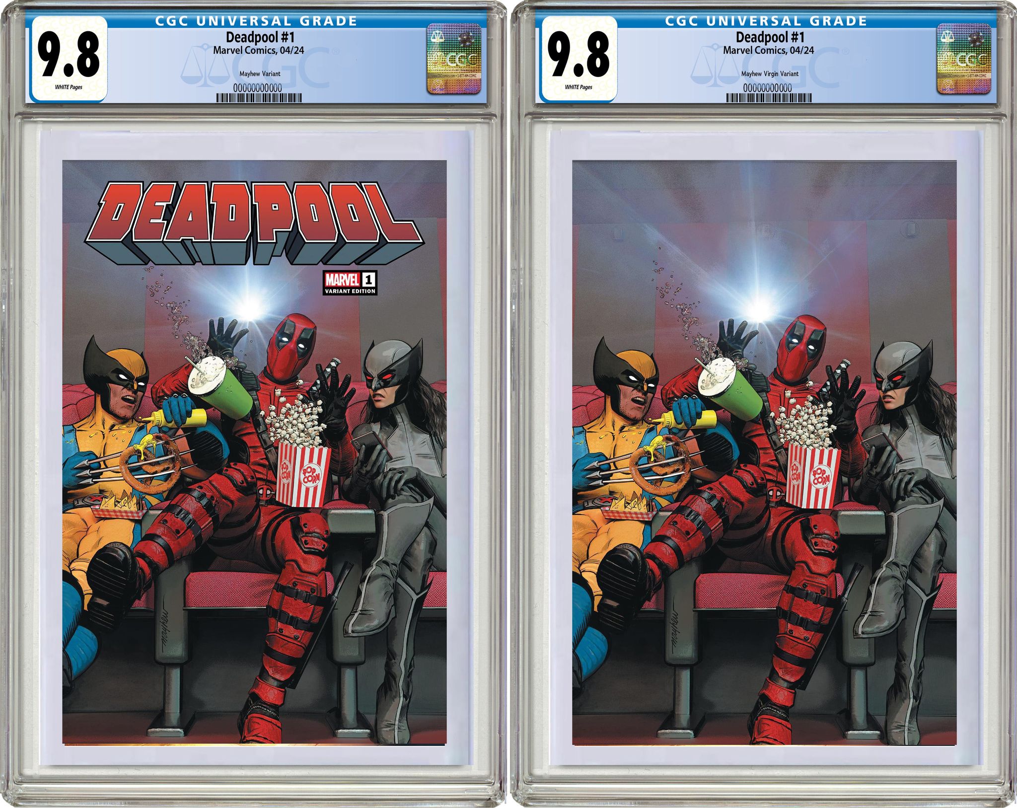 DEADPOOL #1 MIKE MAYHEW EXCLUSIVE VARIANT OPTIONS 04/03/24