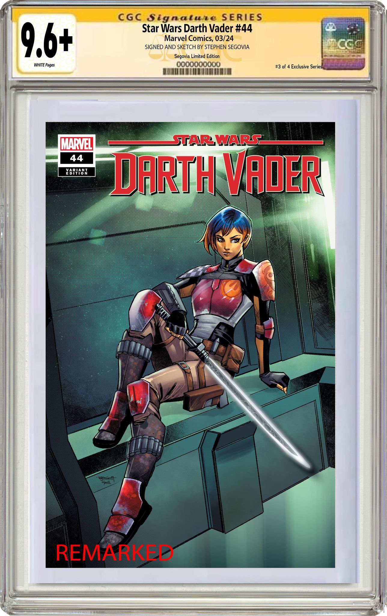 STAR WARS: DARTH VADER 44 STEPHEN SEGOVIA REBELS 10TH ANNIVERSARY LIMITED EDITION #3 OF 4 EXCLUSIVE SERIES OPTIONS 03/13/24