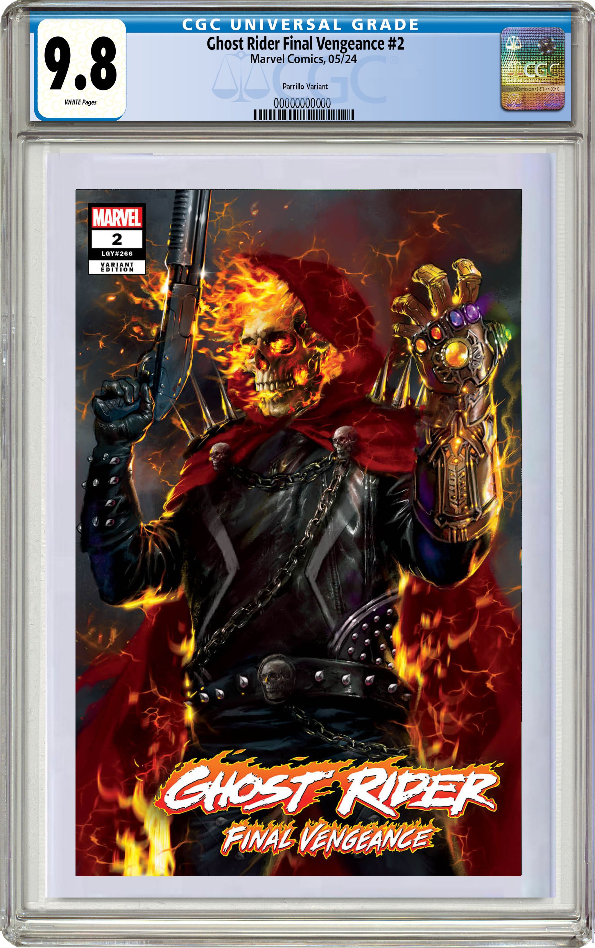 GHOST RIDER: FINAL VENGEANCE #2 LUCIO PARRILLO EXCLUSIVE HOOD VARIANT - 04/17/2024