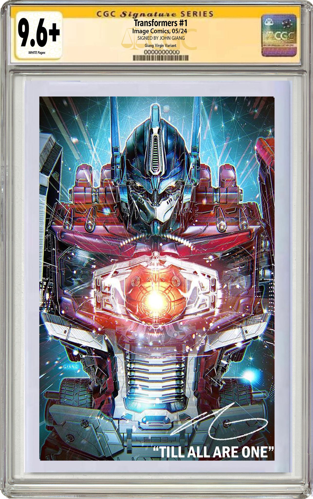 TRANSFORMERS #7 JOHN GIANG "TILL ALL ARE ONE" EXCLUSIVE VARIANT OPTIONS - 4-10-2024