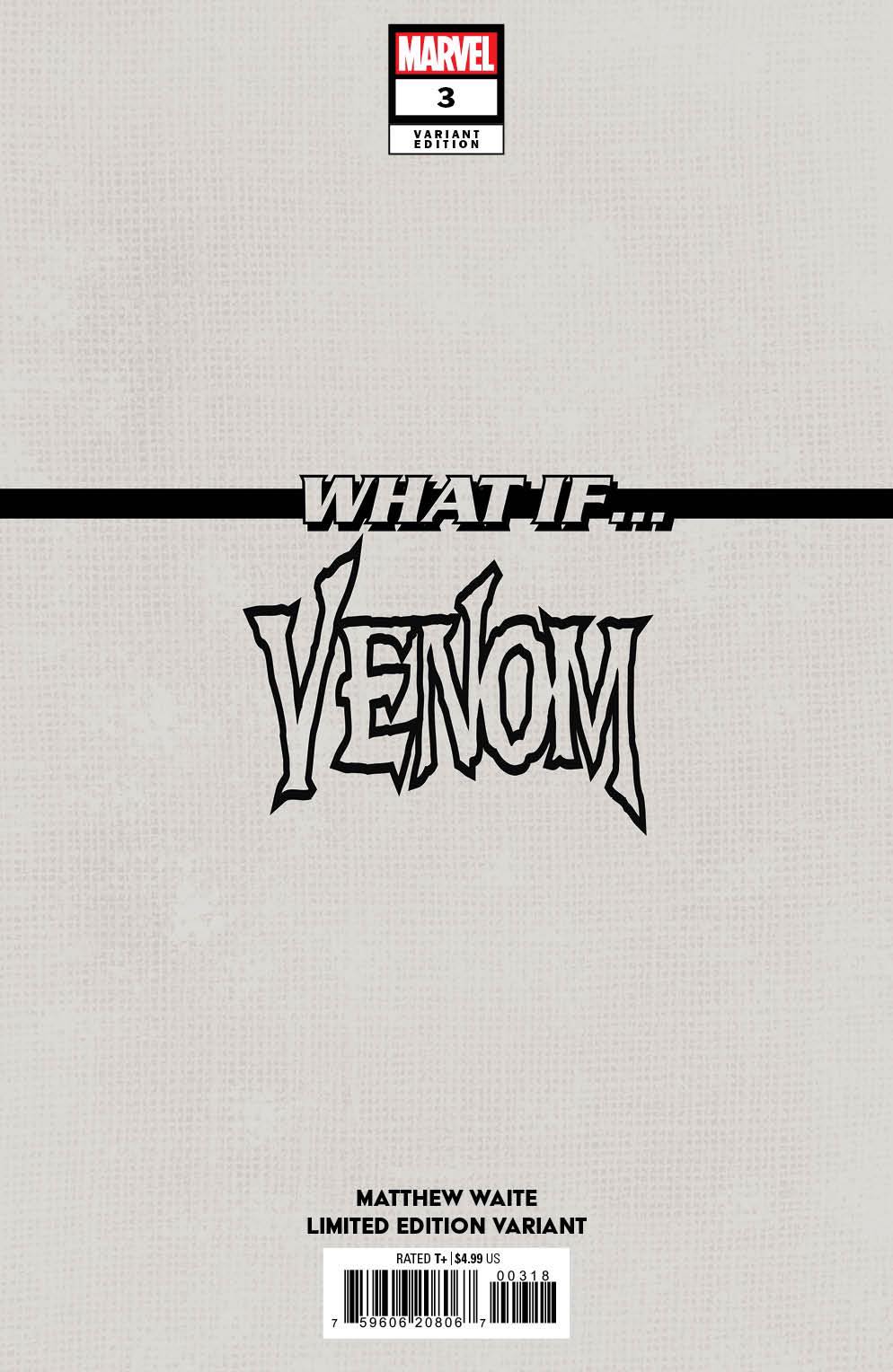 WHAT IF...? VENOM 3 MATTHEW WAITE EXCLUSIVE HOMAGE - 04/17/2024