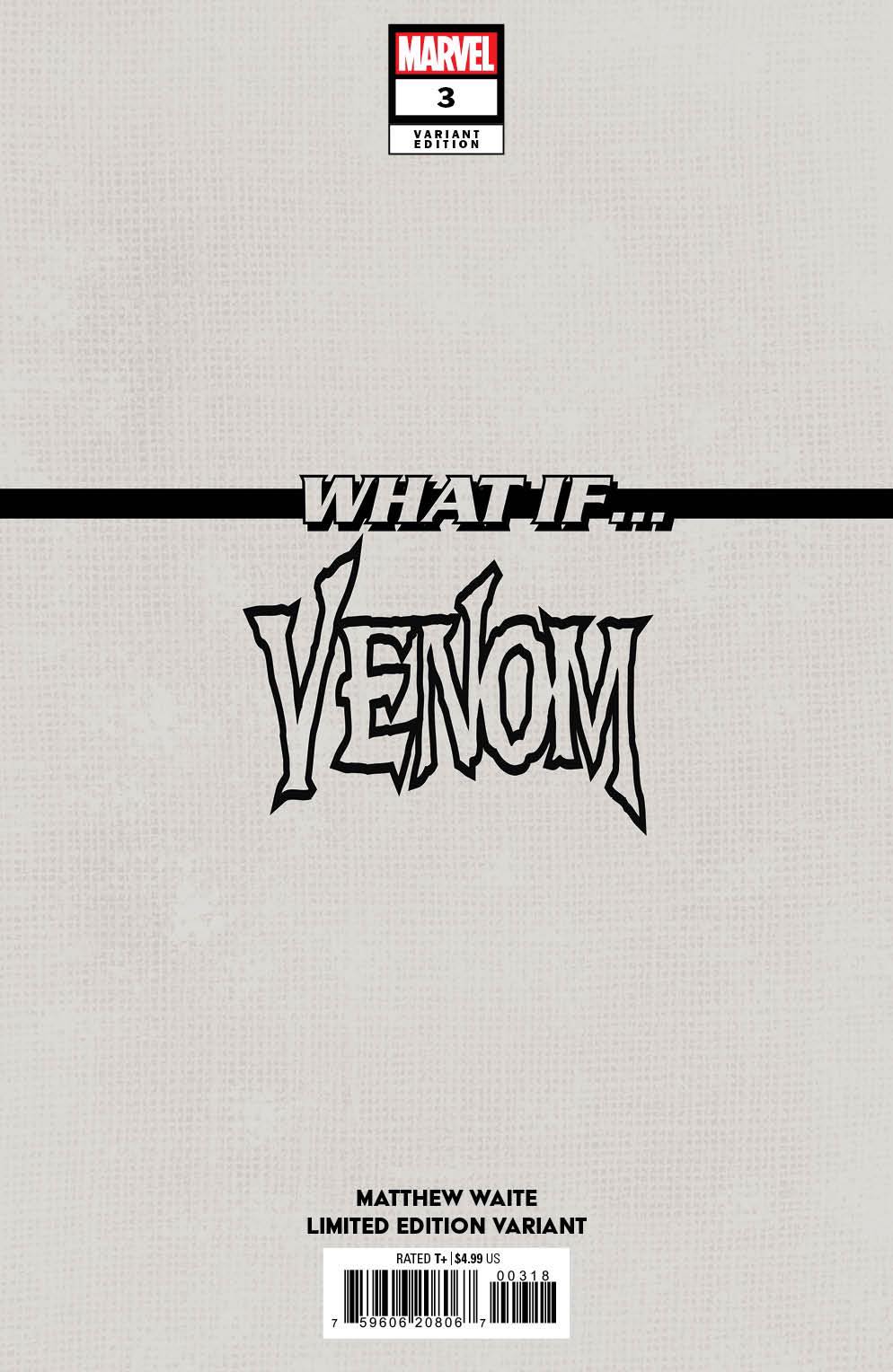 WHAT IF...? VENOM 3 MATTHEW WAITE EXCLUSIVE HOMAGE  - 04/17/2024