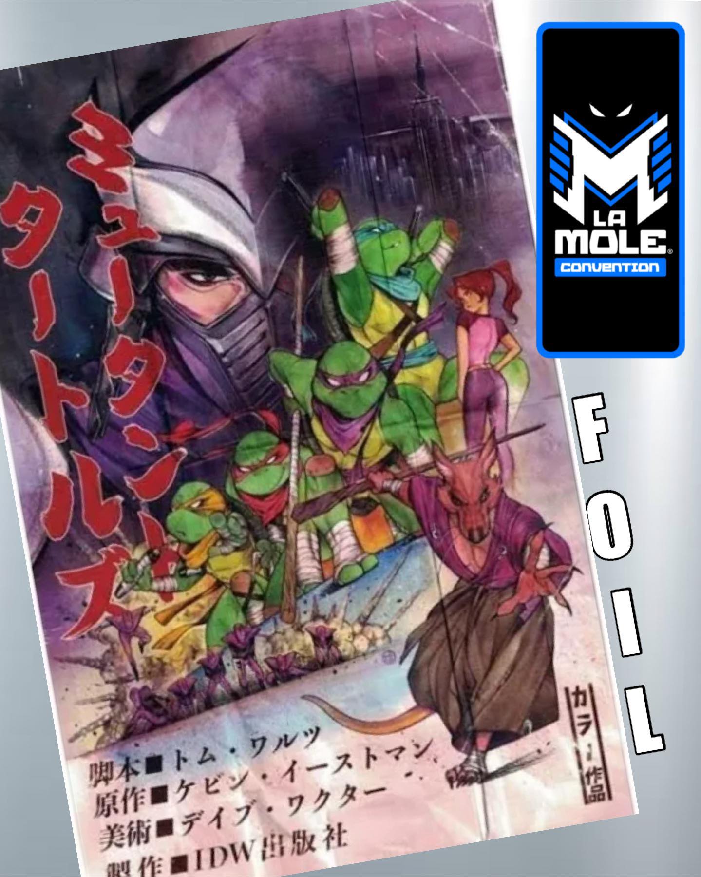 TMNT #100 PEACH MOMOKO LA MOLE COMIC CON 2024 FOIL VARIANT (I76)