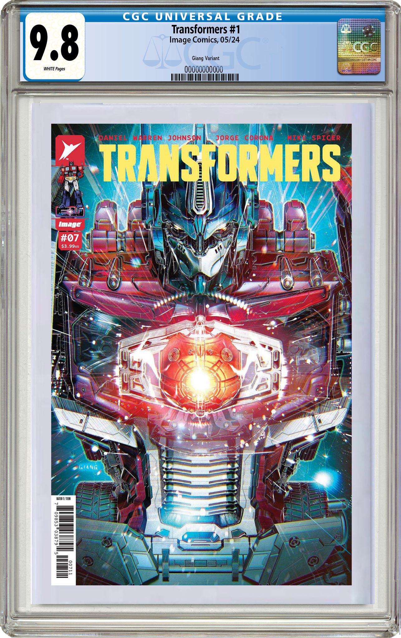 TRANSFORMERS #7 JOHN GIANG "TILL ALL ARE ONE" EXCLUSIVE VARIANT OPTIONS - 4-10-2024