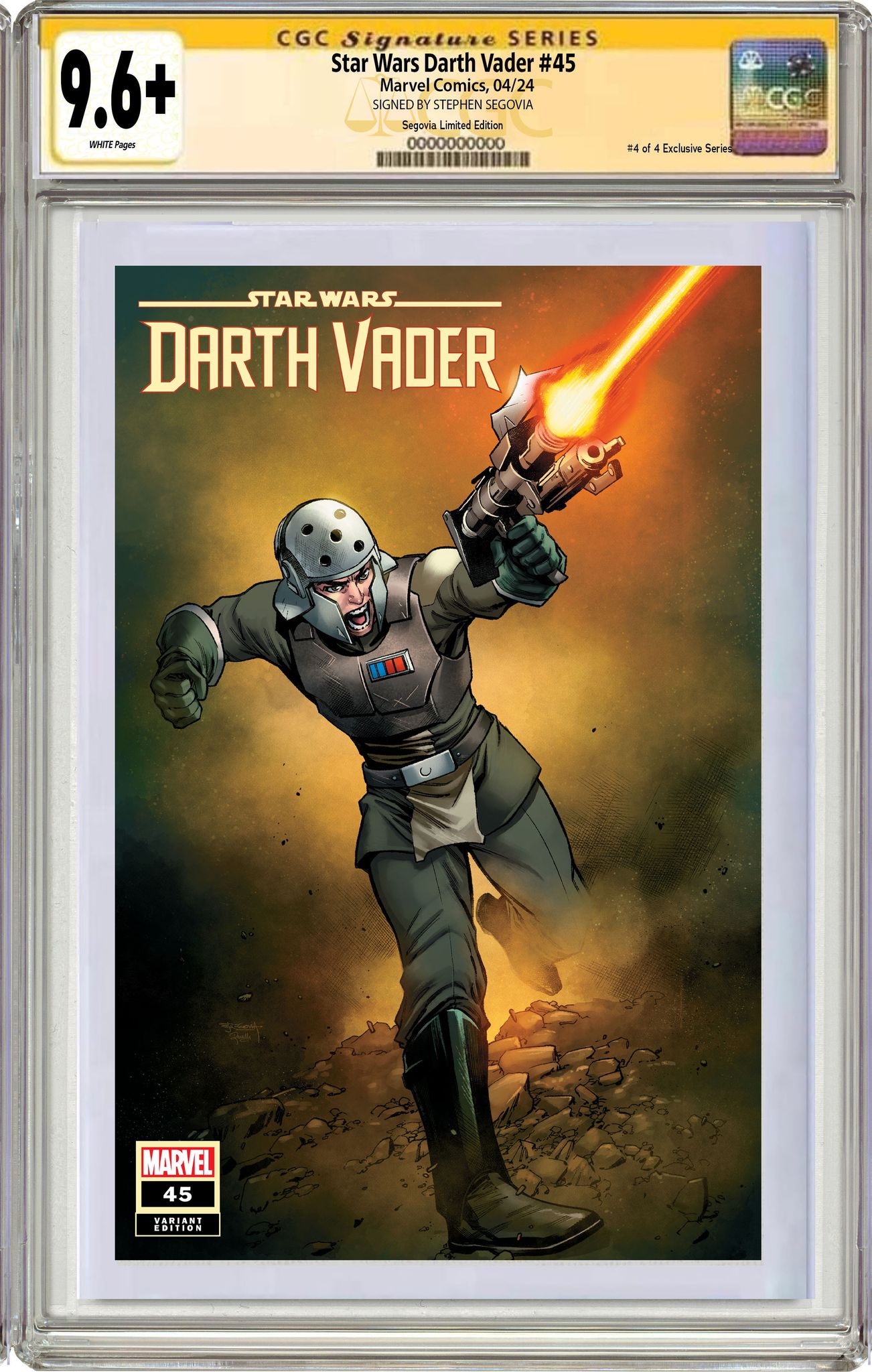 STAR WARS: DARTH VADER 45 STEPHEN SEGOVIA REBELS 10TH ANNIVERSARY LIMITED EDITION #4 OF 4 EXCLUSIVE SERIES OPTIONS - 04/10/2024