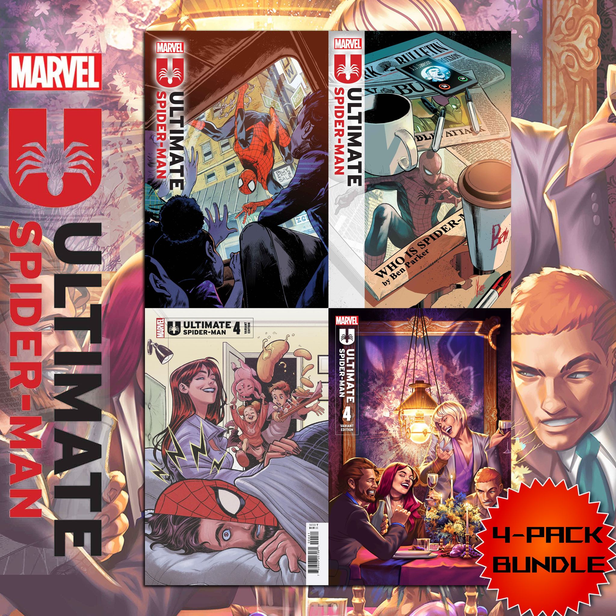 ULTIMATE SPIDER-MAN #4 4-PACK BUNDLE - 04/24/2024