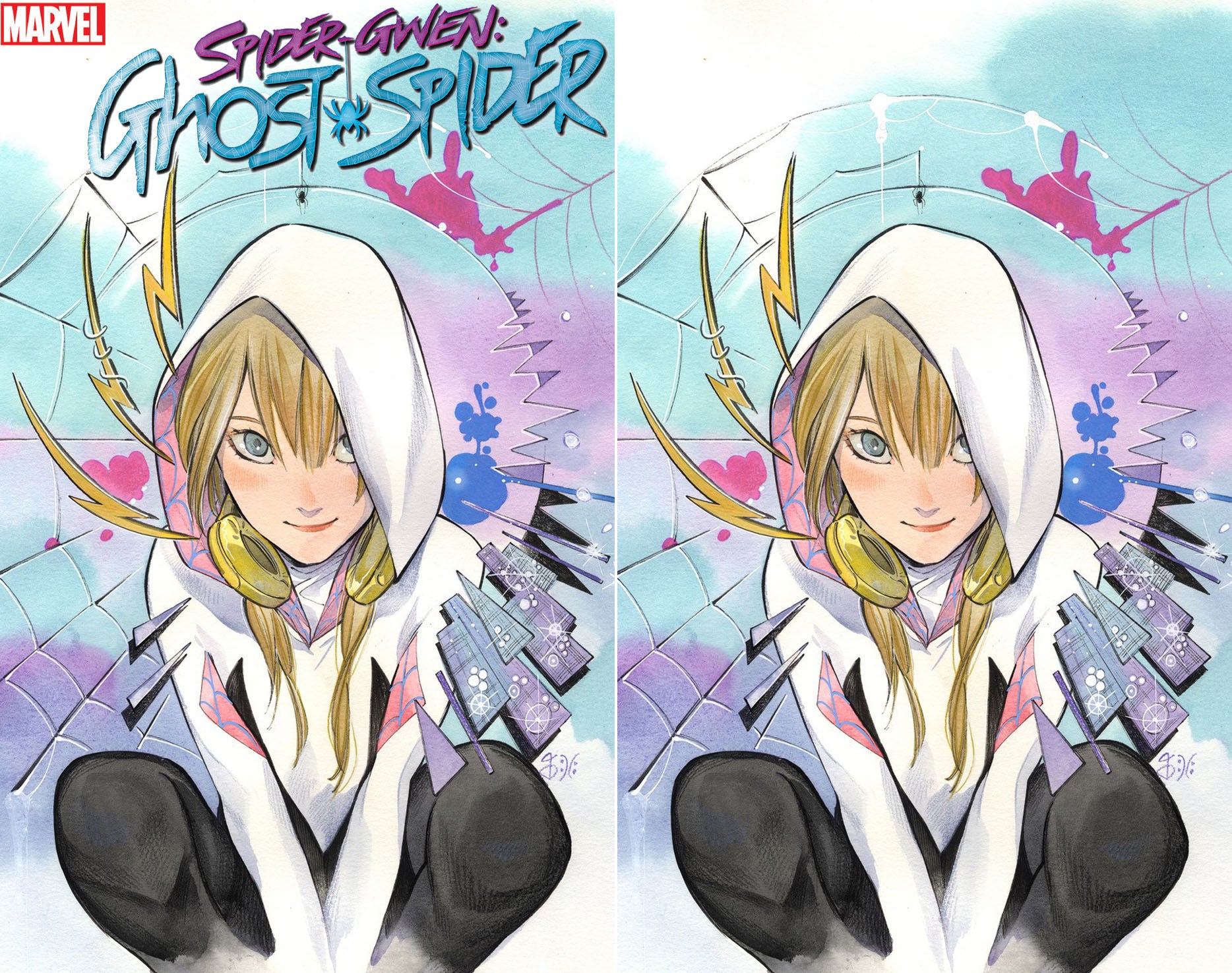 SPIDER-GWEN: THE GHOST-SPIDER #1 PEACH MOMOKO EXCLUSIVE VARIANT OPTION SPIDER-GWEN: THE GHOST-SPIDER #1 PEACH MOMOKO EXCLUSIVE VARIANT OPTION