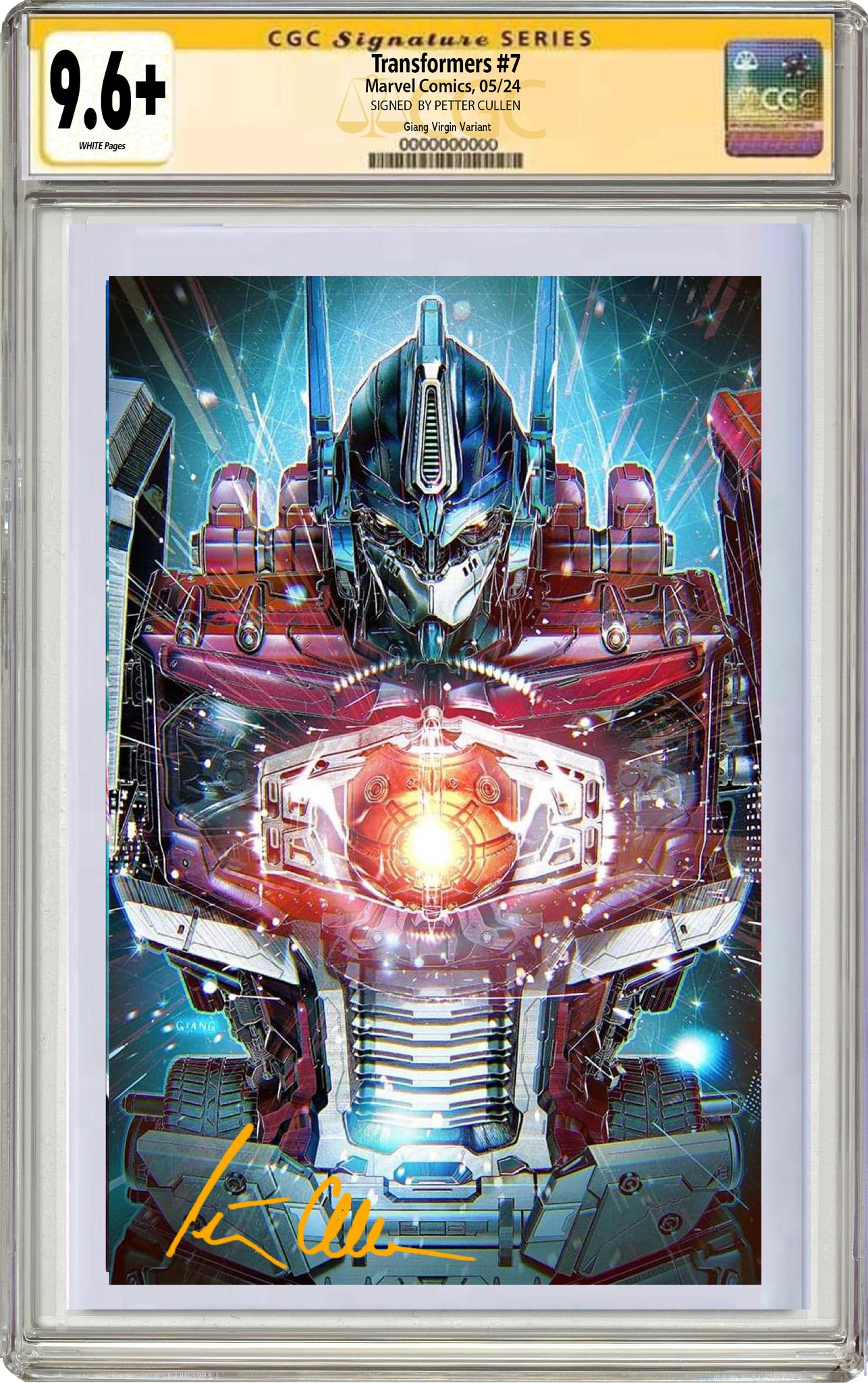 TRANSFORMERS #7 PETER CULLEN & JOHN GIANG SIGNATURE SERIES OPPORTUNITY