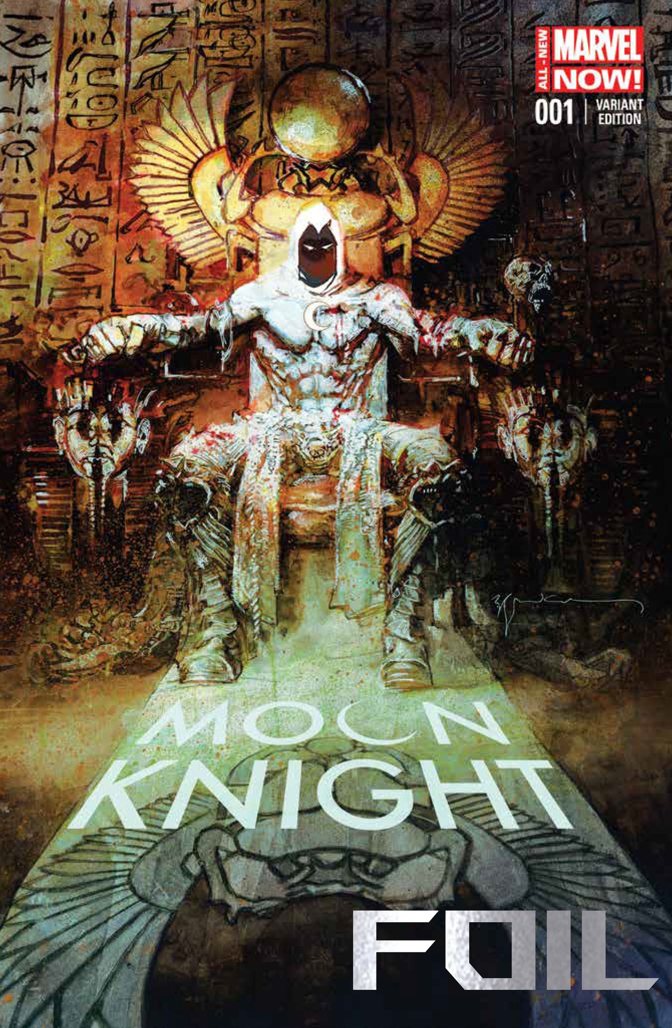 MOON KNIGHT #1 BILL SIENKIEWICZ C2E2 EXCLUSIVE FOIL VARIANT