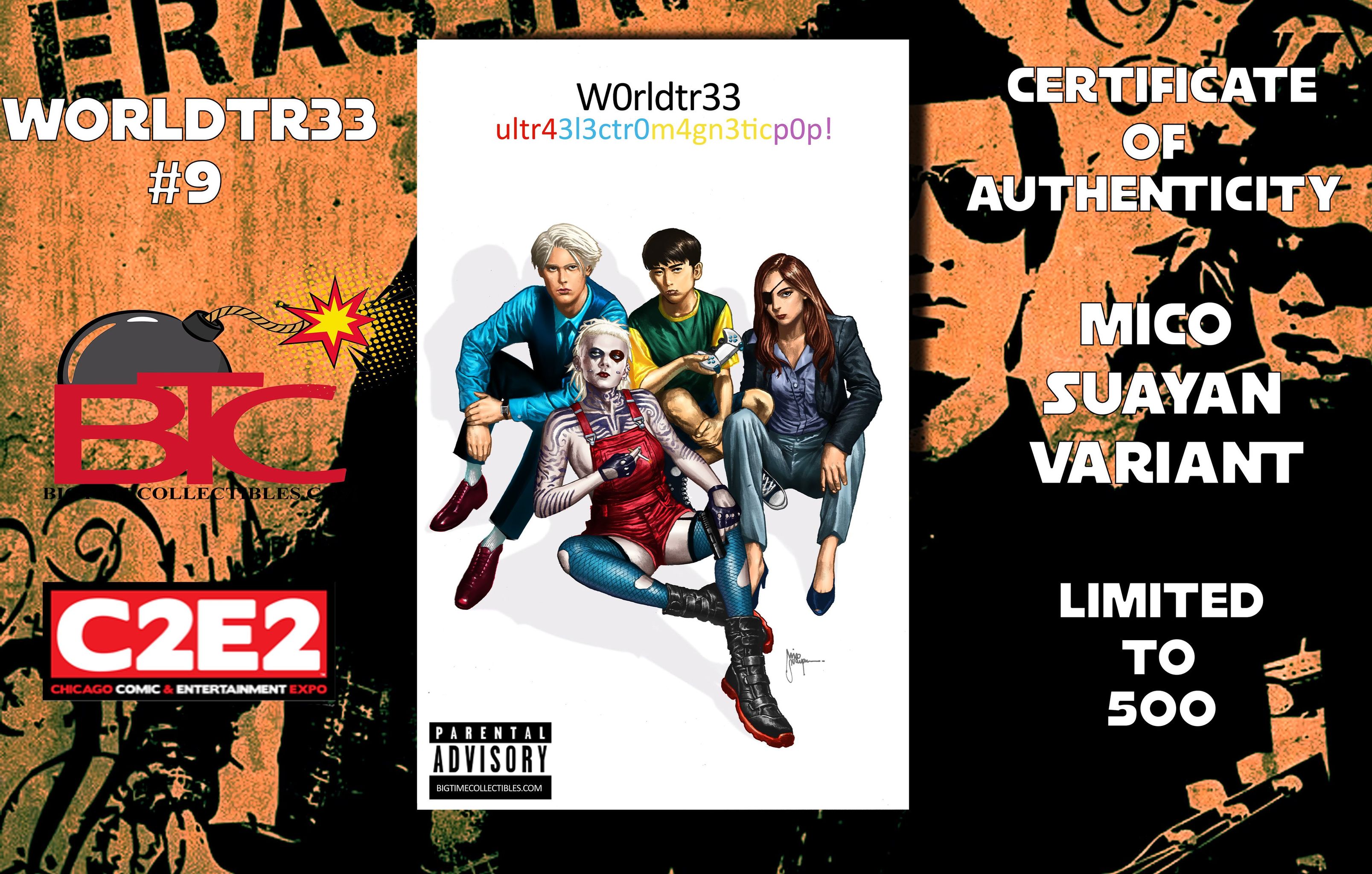 W0RLDTR33 #9 MICO SUAYAN C2E2 EXCLUSIVE VARIANT LIMITED TO 500 W/COA