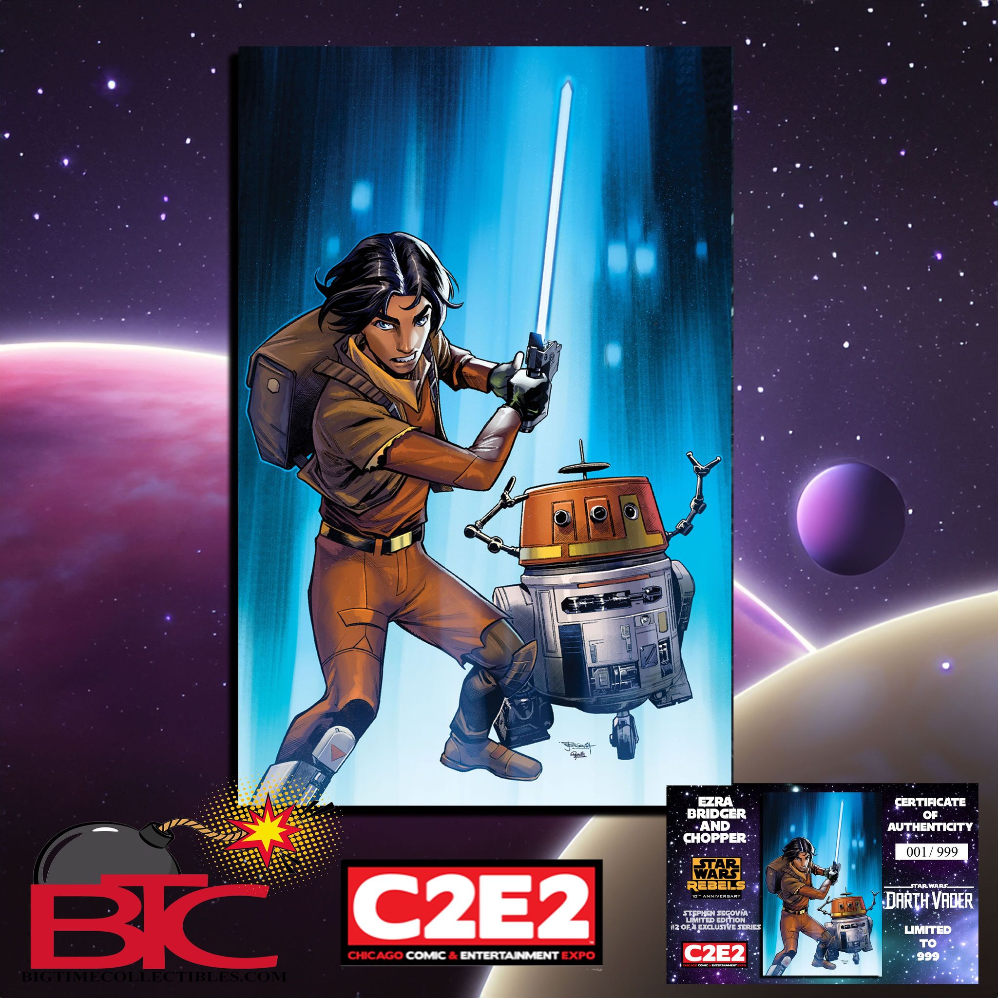 STAR WARS: DARTH VADER 43 STEPHEN SEGOVIA REBELS 10TH ANNIVERSARY C2E2 EXCLUSIVE VIRGIN VARIANT OPTIONS