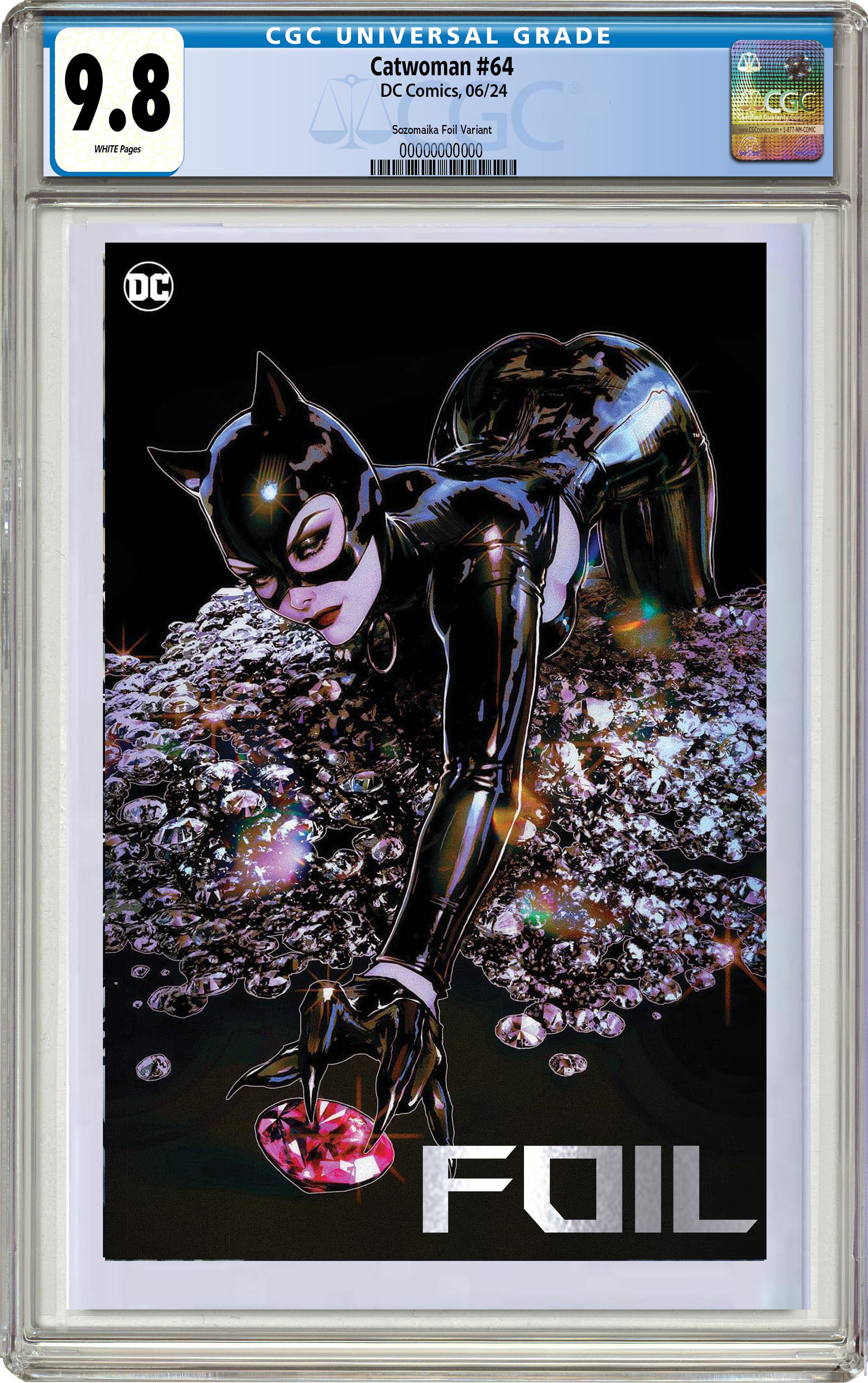 CATWOMAN #64 C2E2 VIRGIN FOIL VARIANT BY SOZOMAIKA