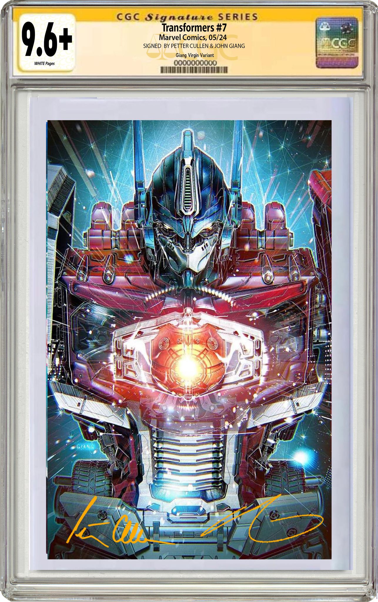 TRANSFORMERS #7 PETER CULLEN & JOHN GIANG SIGNATURE SERIES OPPORTUNITY