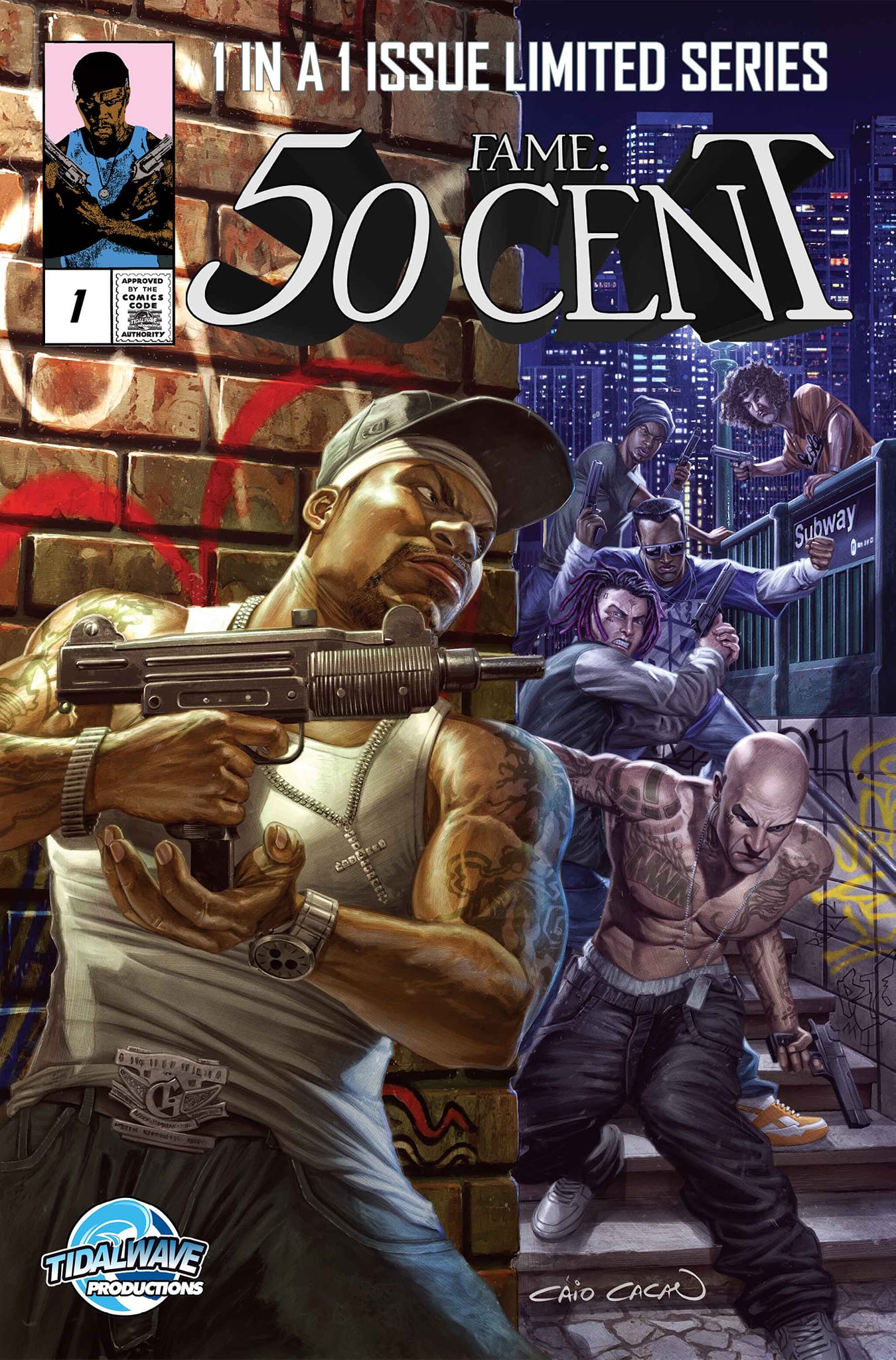 FAME: 50 CENT #1 PUNISHER COVER HOMAGE BY CAIO CACAU