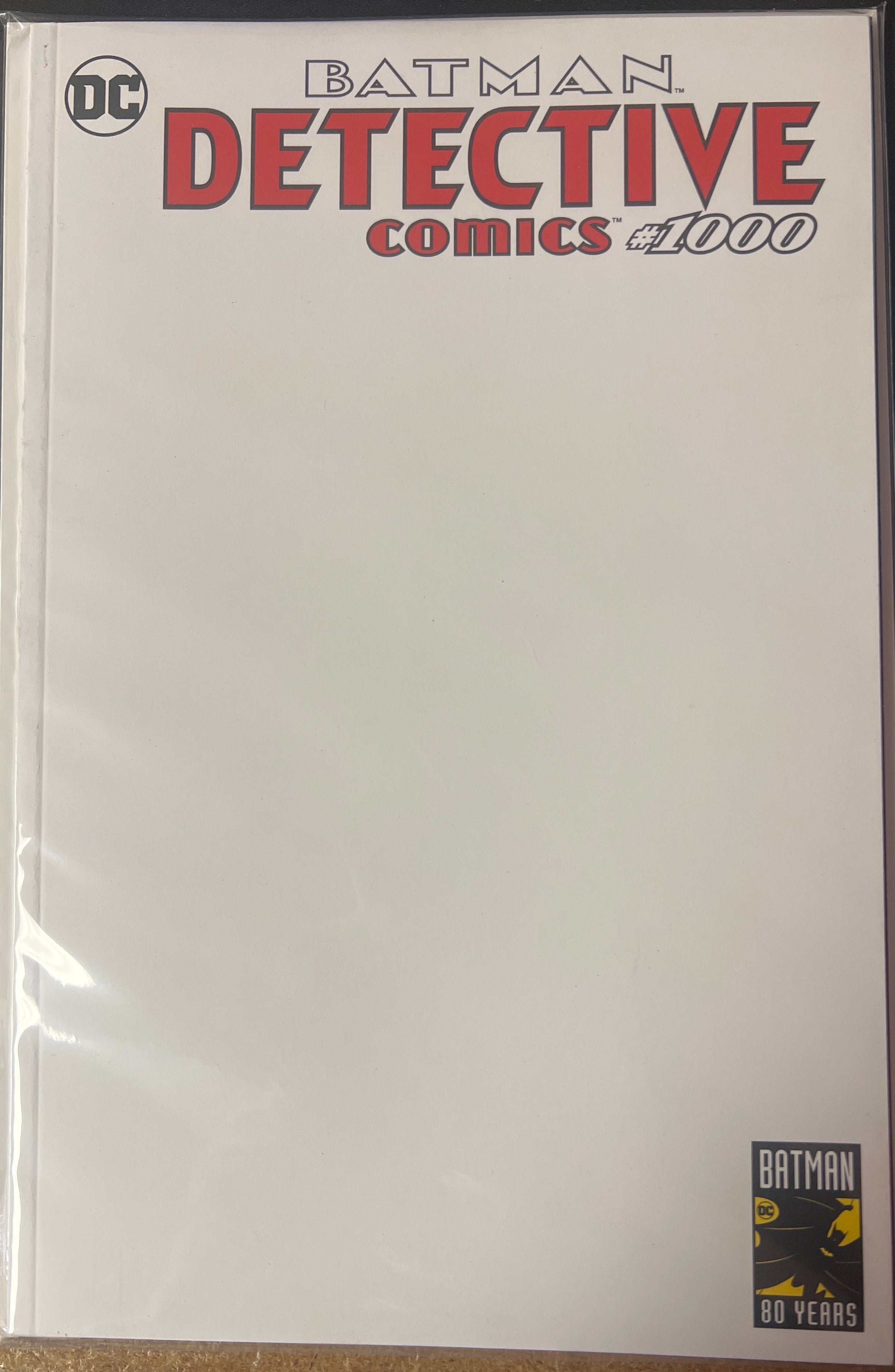 BATMAN DETECTIVE COMICS #1000 BLANK SKETCH CVR (CB132)(D3))
