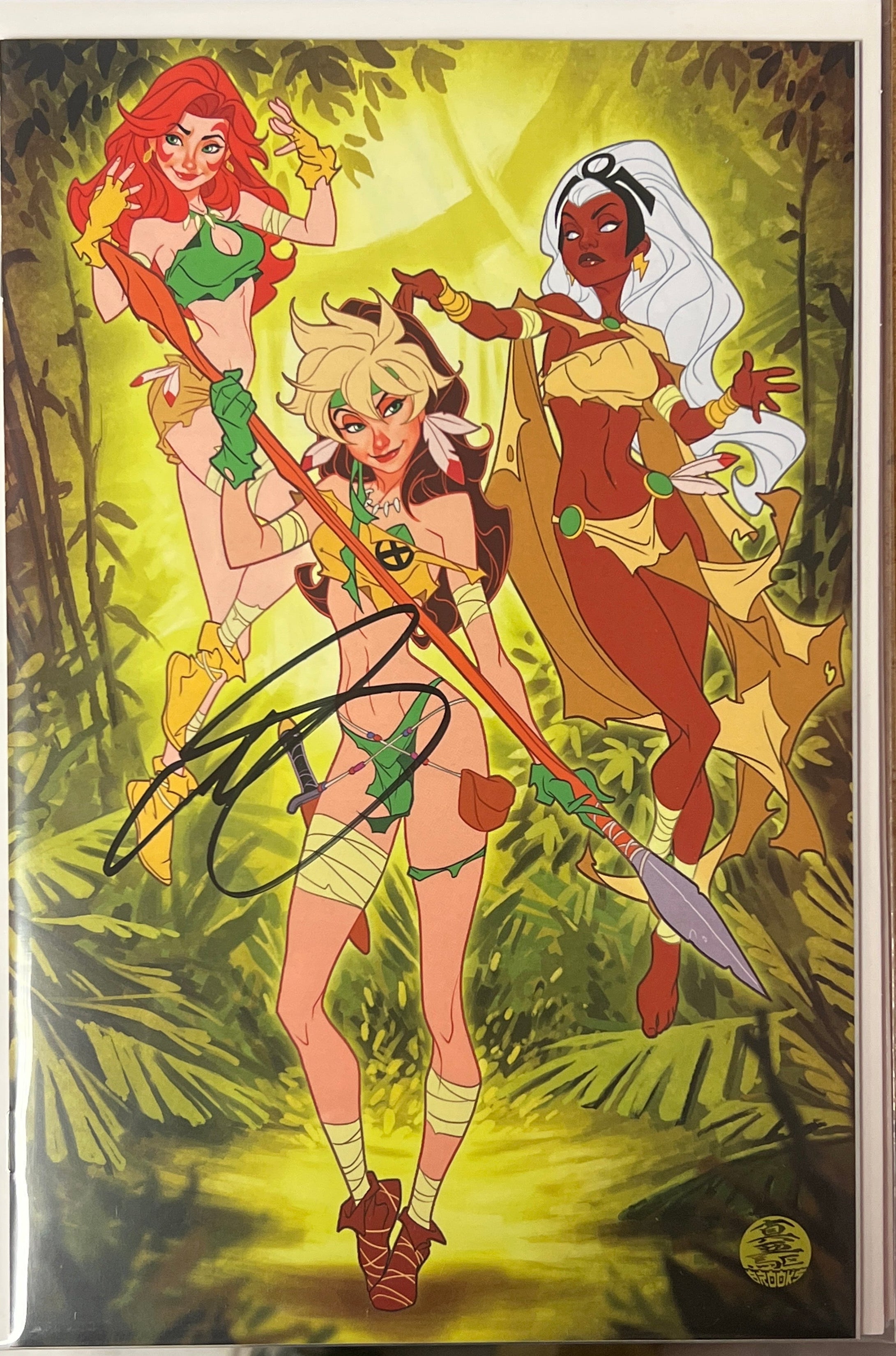 ROGUE:THE SAVAGE LAND #3 VIRGIN VARIANT SIGNED BY MARK BROOKS (SS13)