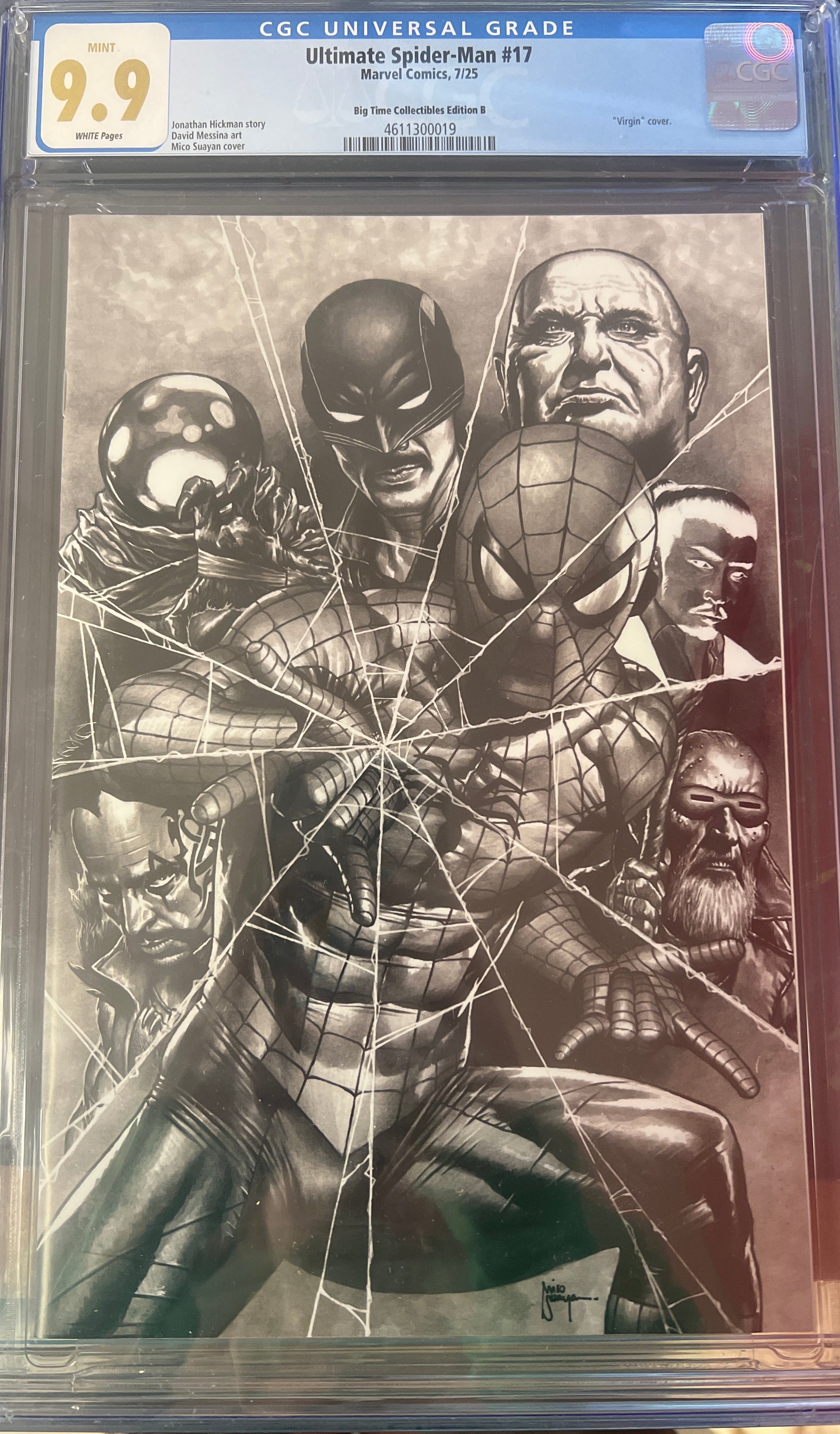 ULTIMATE SPIDER-MAN #17 MICO SUAYAN SKETCH FANEXPO DALLAS EXCLUSIVE CONVENTION SECRET DROP CGC 9.9 (C85)
