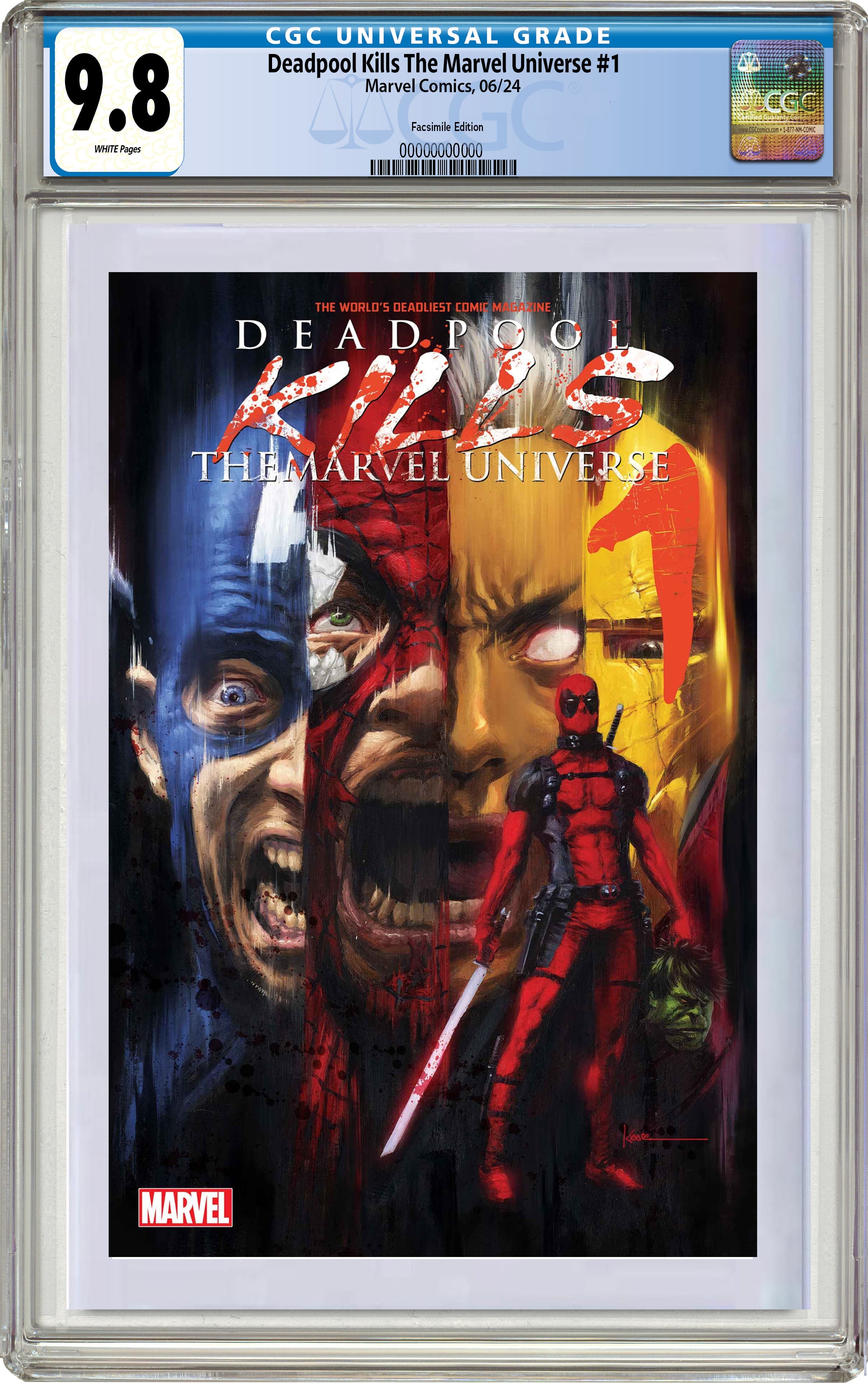 DEADPOOL KILLS THE MARVEL UNIVERSE #1 FACSIMILE EDITION OPTIONS 06-12-24