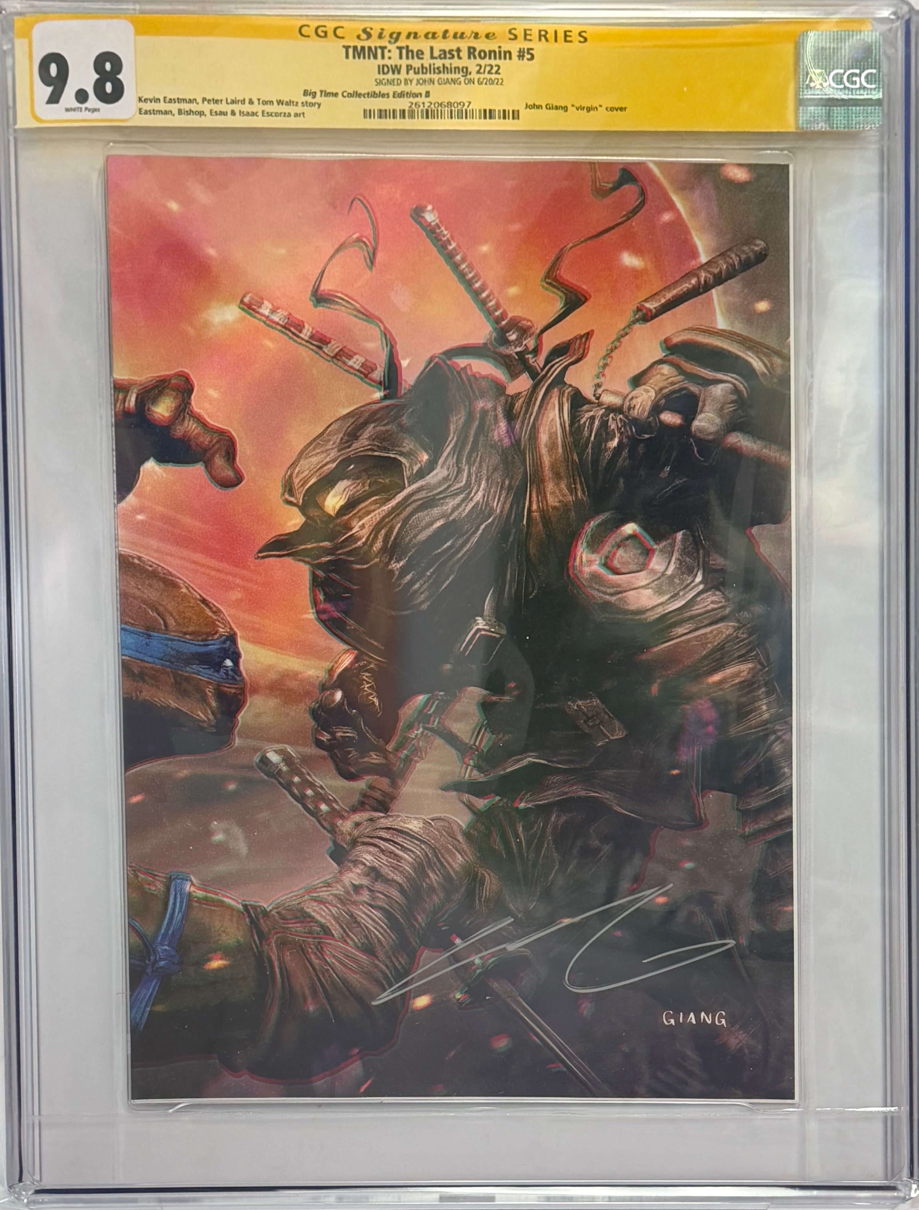 TMNT THE LAST RONIN #5 JOHN GIANG EXCLUSIVE VIRGIN EDITION SIGNED BY JOHN GIANG CGC 9.8 (IN STOCK) C44