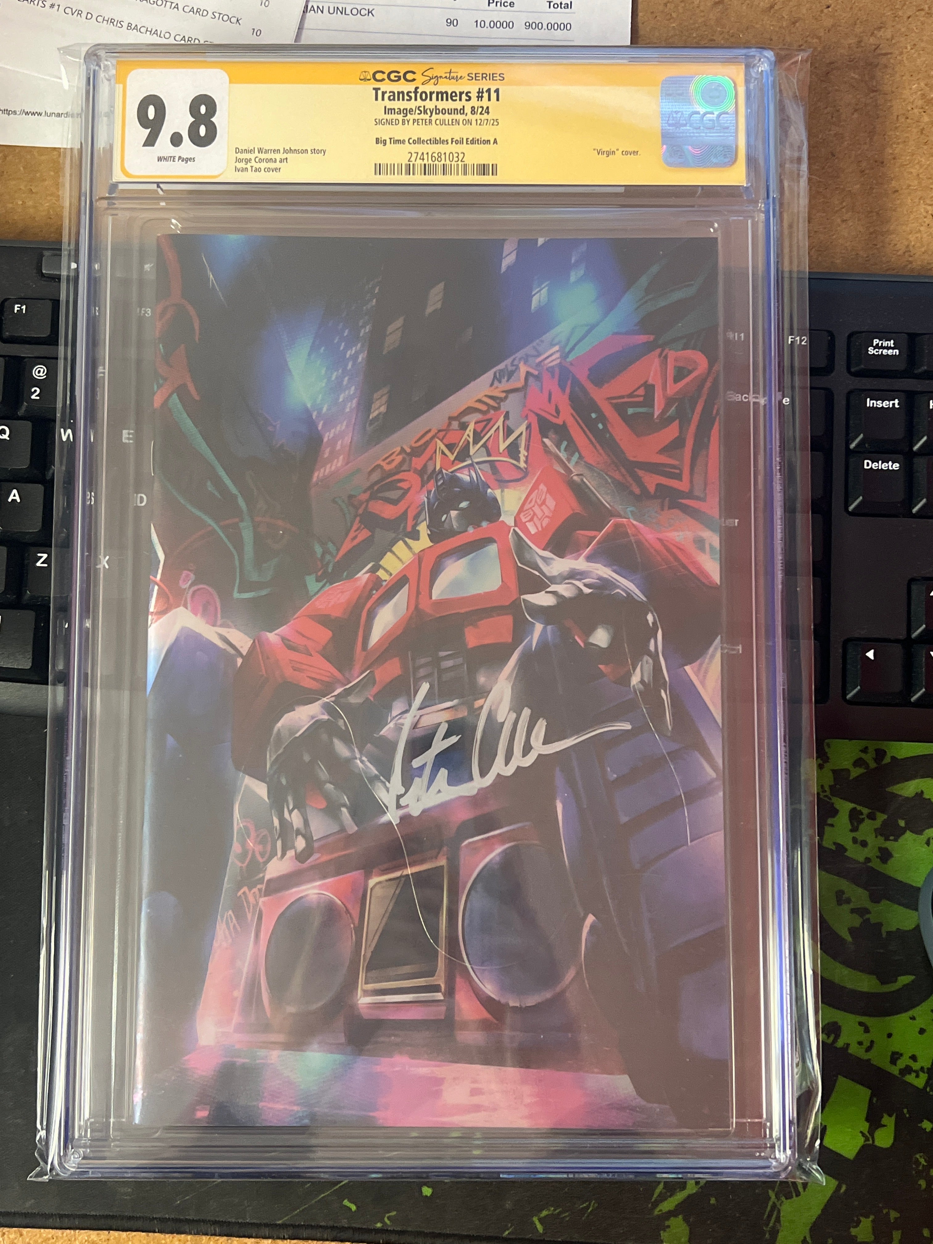 TRANSFORMERS #11 IVAN TAO NYCC EXCLUSIVE FOIL VIRGIN EDITION.