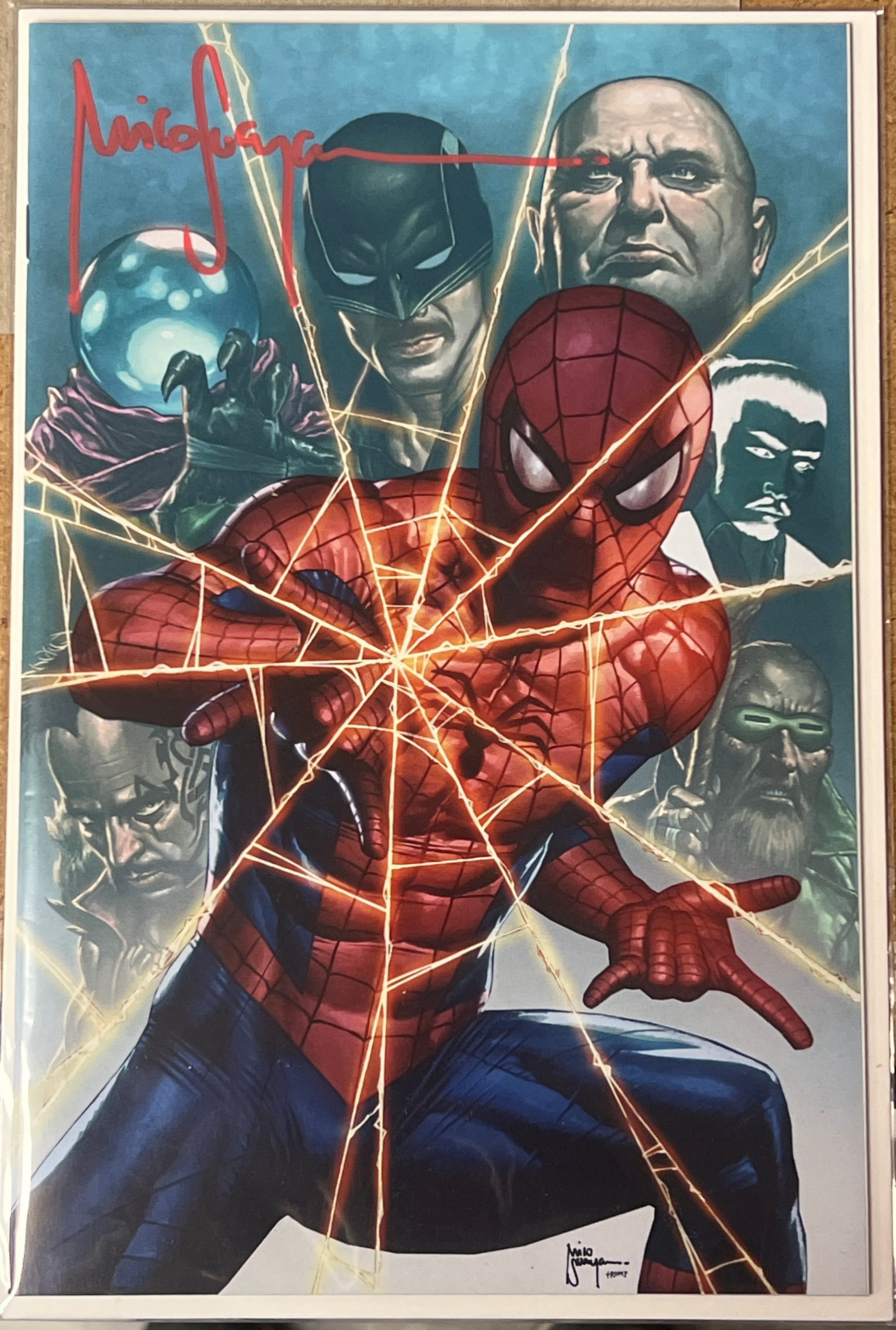 ULTIMATE SPIDER-MAN #17 VIRGIN VARIANT FANEXPO DALLAS EXCLUSIVE SIGNED BY MICO SUAYAN (SS14)