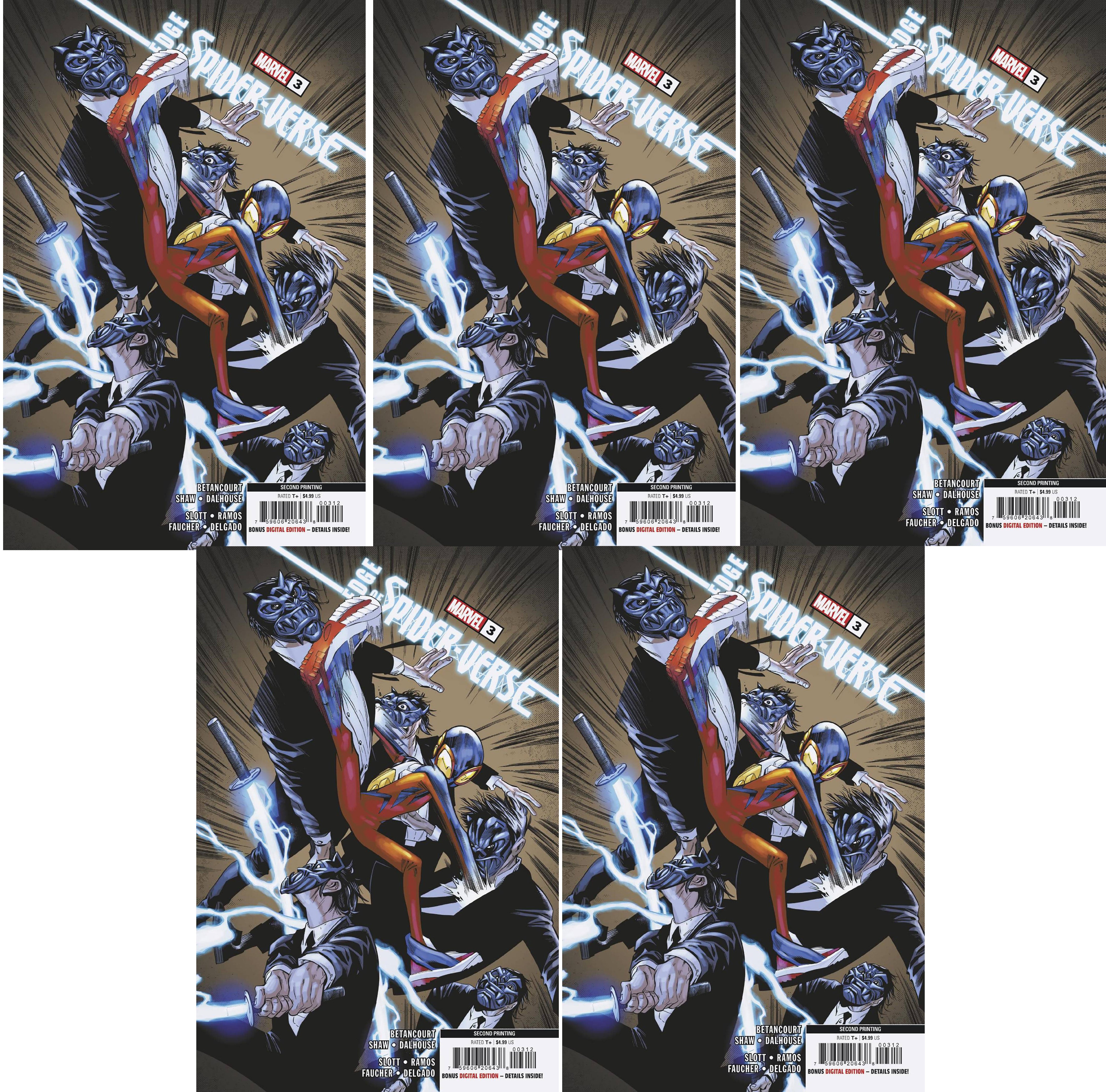 Edge of Spider-Verse #3 2nd Printing 5-Pack Bundle