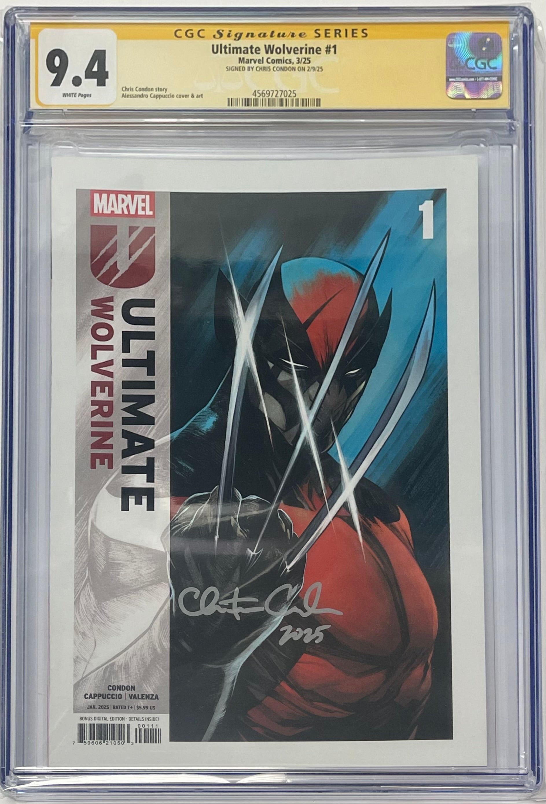 ULTIMATE WOLVERINE #1 SIGNED BY CHRIS CONDON CGC 9.4 (IN STOCK) C56