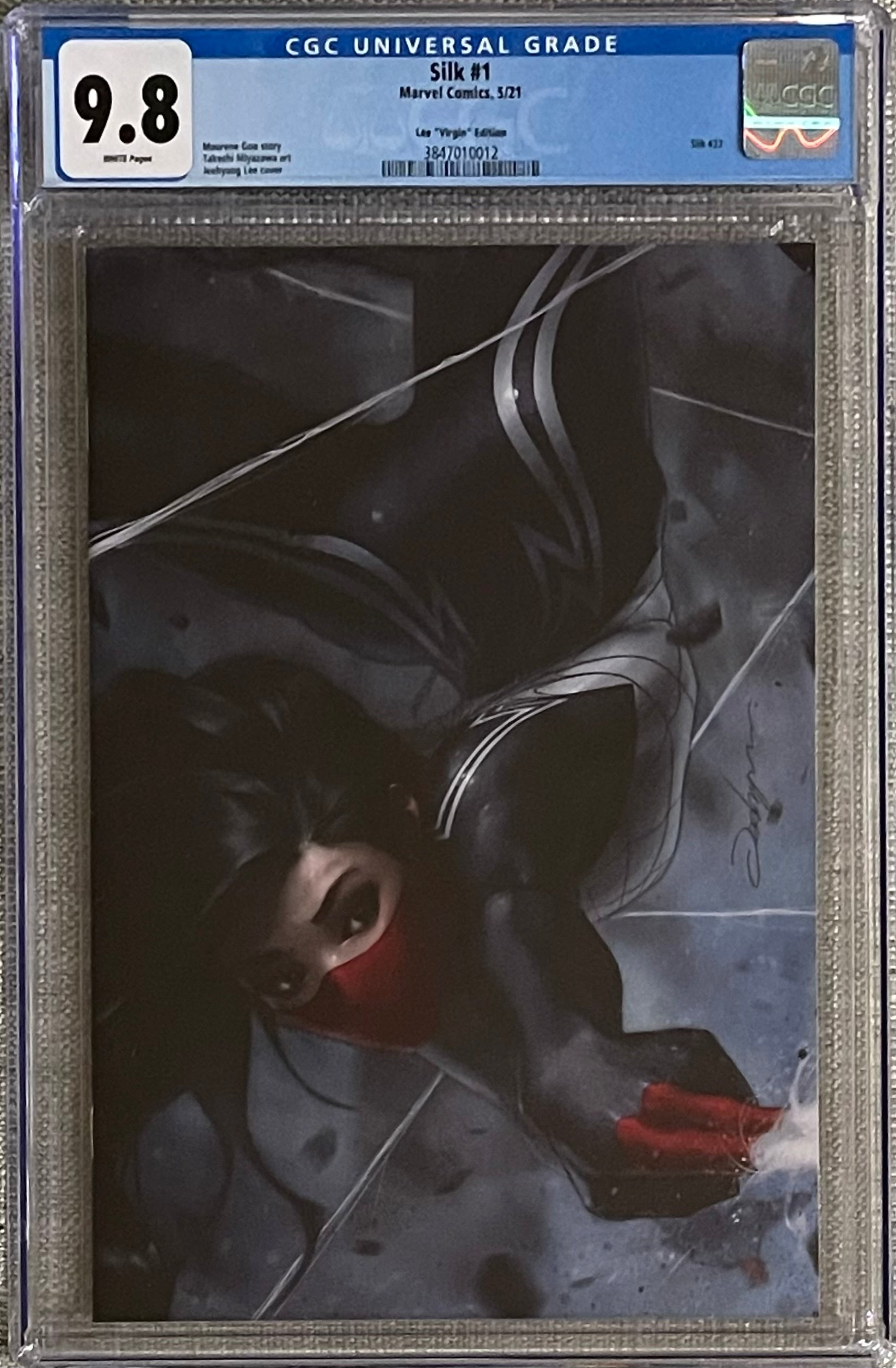 SILK #1 JEEHYUNG LEE 1:100 VIRGIN VARIANT CGC 9.8 (C112)