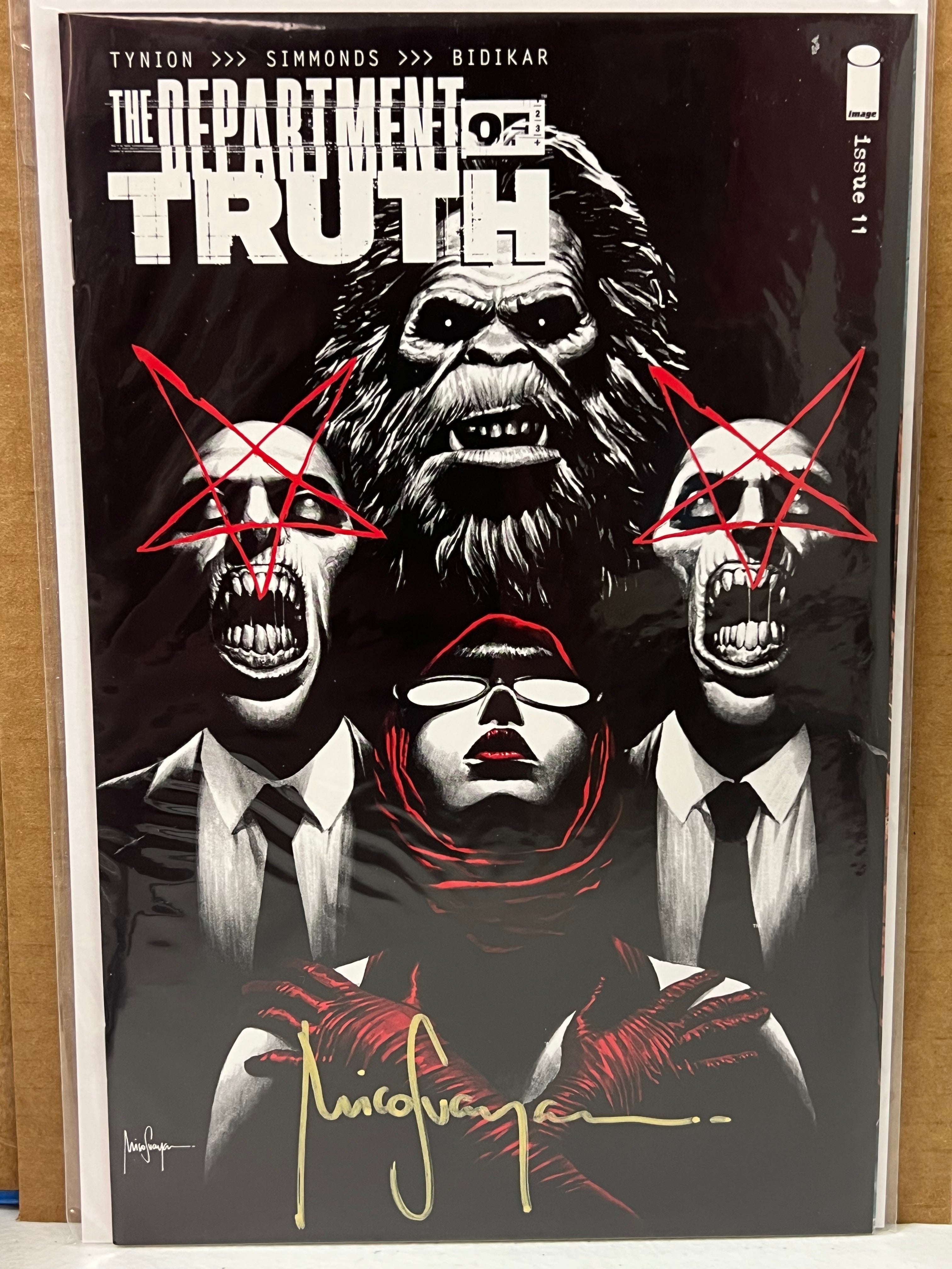 DEPARTMENT OF TRUTH #11 SIGNED BY MICO SUAYAN WITH COA (SS6)