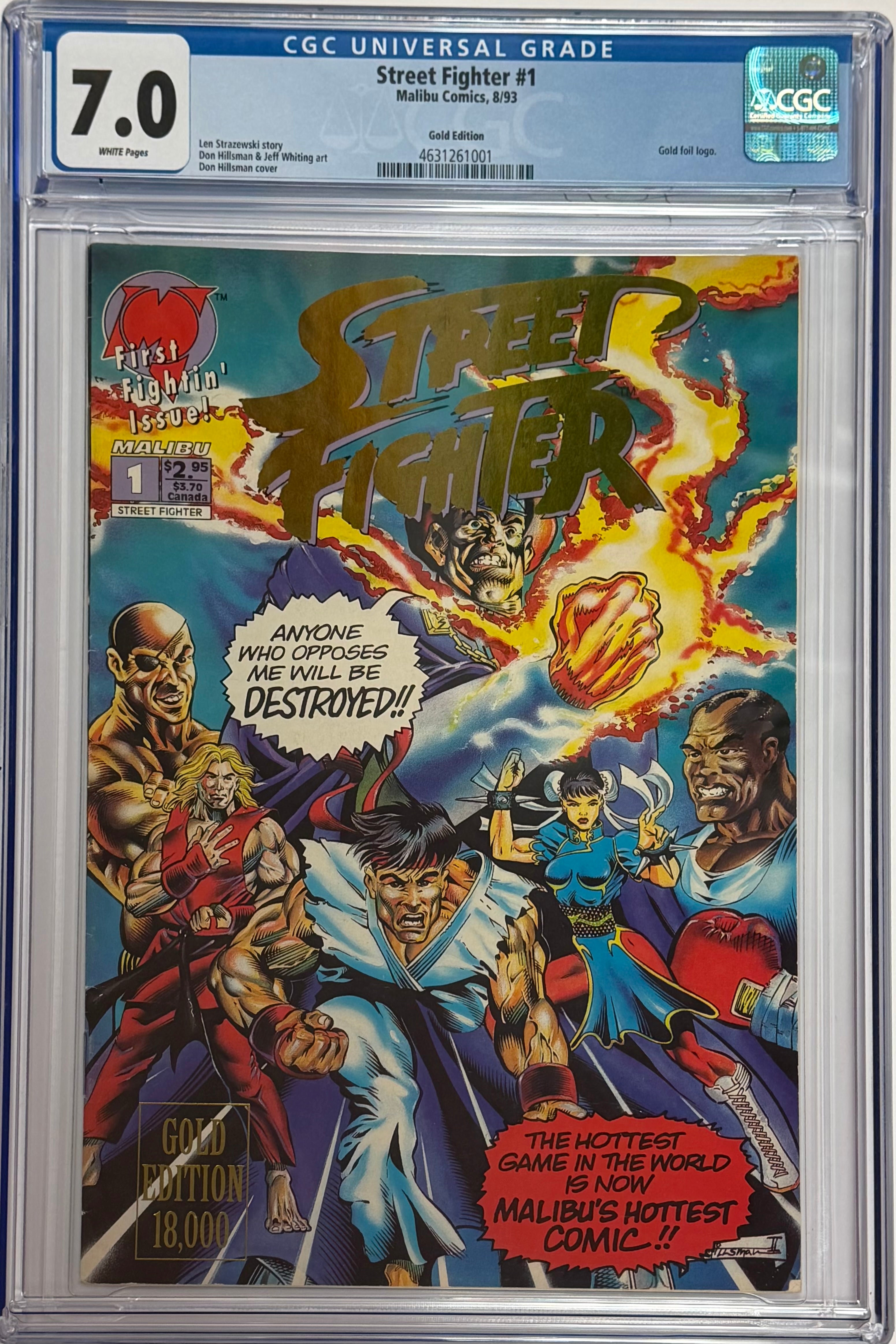 STREET FIGHTER #1 GOLD EDITION BY MALIBU COMICS CGC 7.0 (IN STOCK) C65