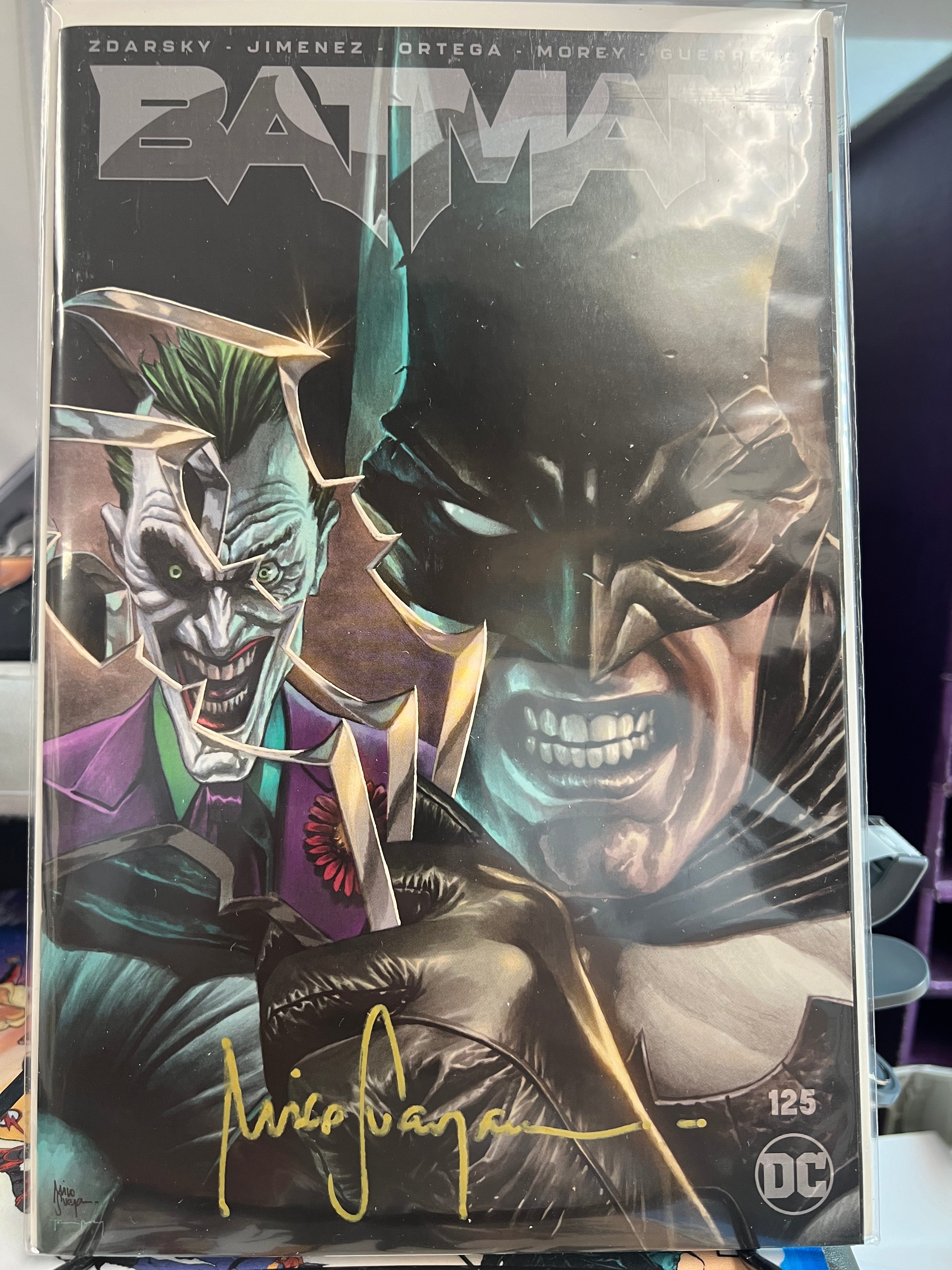 BATMAN #125 TRADE DRESS SIGNED BY MICO SUAYAN WITH COA (SS9)