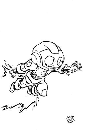 INVINCIBLE IRON MAN #19 SKOTTIE YOUNG'S BIG MARVEL VARIANT 1:50 RATIO VARIANT 06-19-24