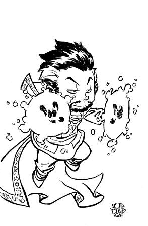 DOCTOR STRANGE #16 SKOTTIE YOUNG'S BIG MARVEL VARIANT 1:50 RATIO BUNDLE 06-19-24 (Copy)