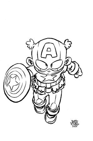 CAPTAIN AMERICA #10 SKOTTIE YOUNG'S BIG MARVEL VARIANT 1:50 RATIO VARIANT 06-19-24