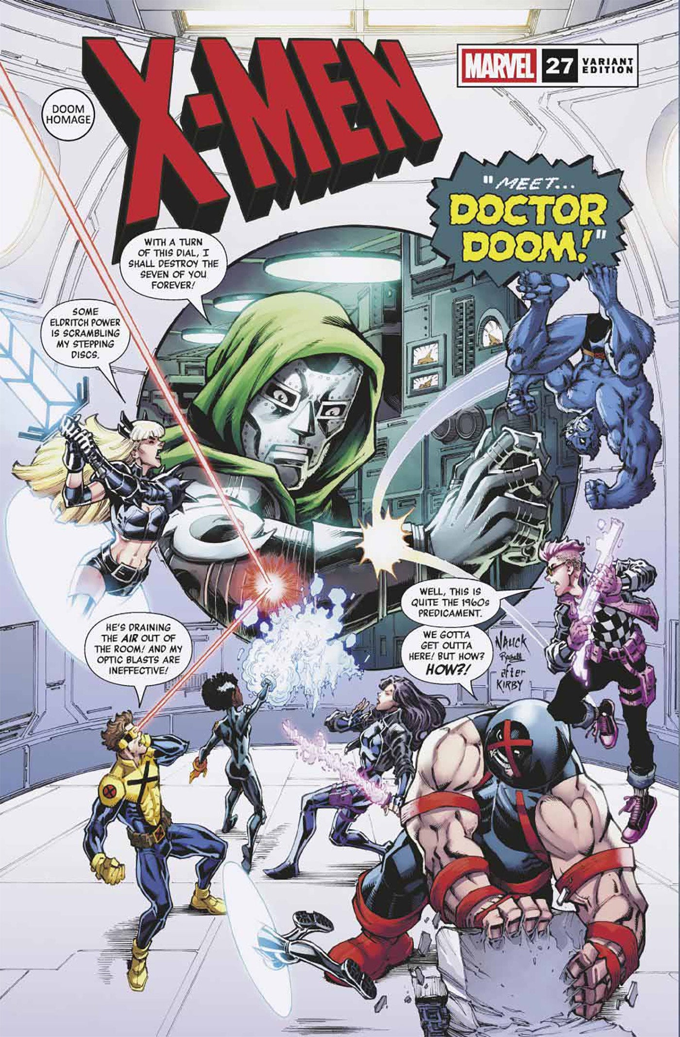 X-MEN #27 TODD NAUCK DOOM HOMAGE VARIANT -- [Expected In Stock Date :