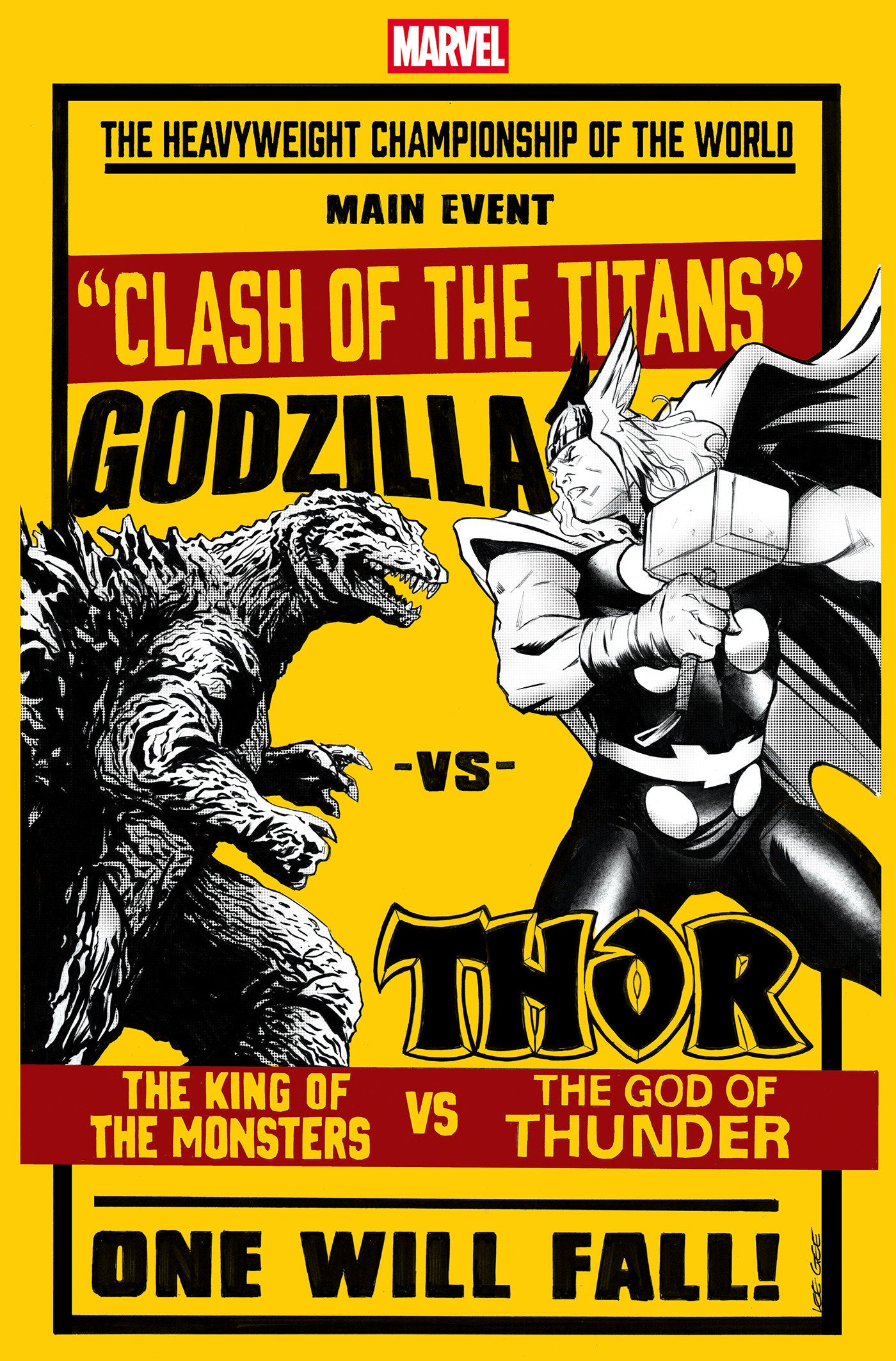 GODZILLA VS. THOR #1 LEE GARBETT VERSUS VARIANT -- [Expected In Stock