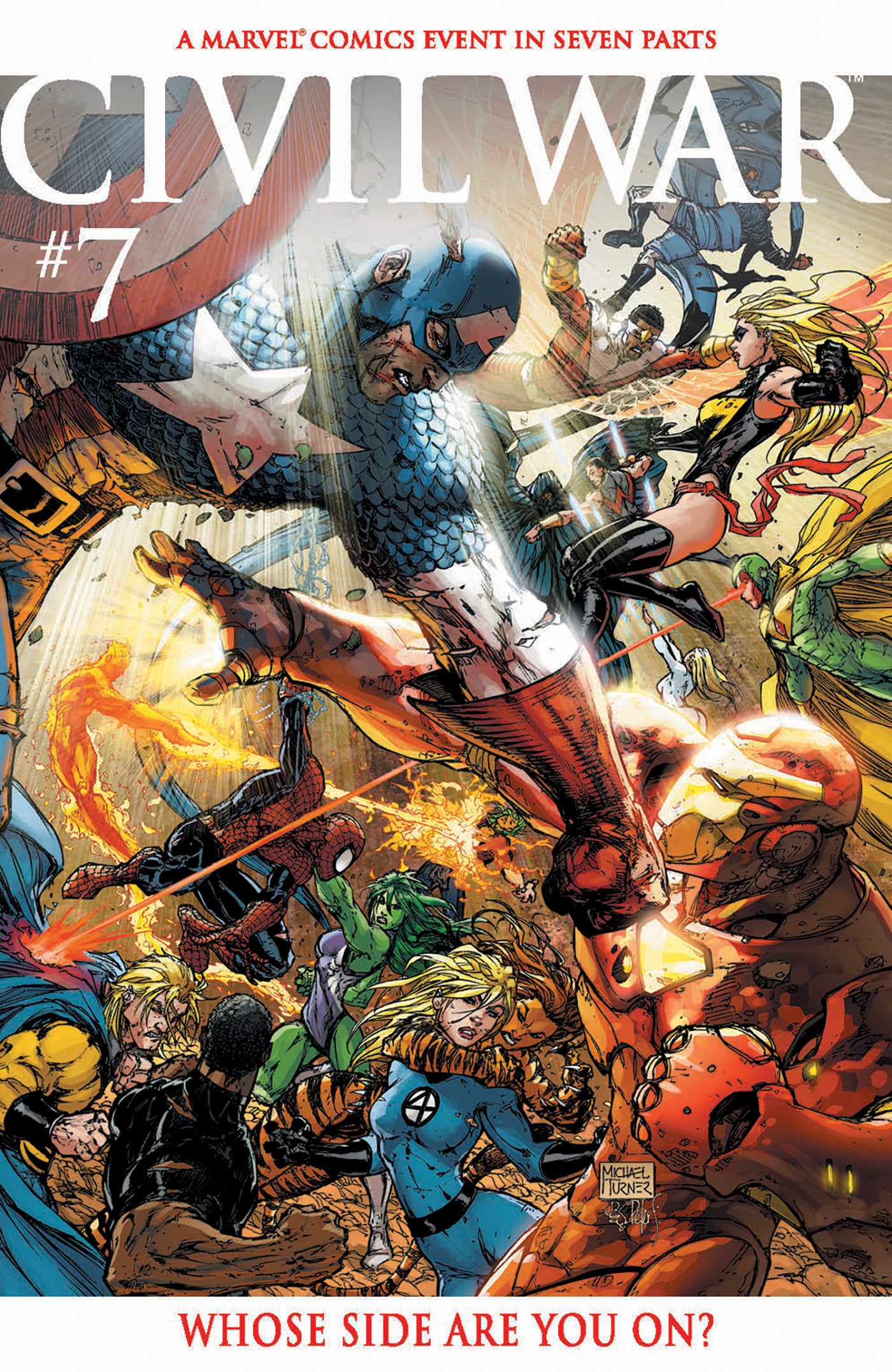 CIVIL WAR #7 FACSIMILE EDITION MICHAEL TURNER FOIL VARIANT -- [Expecte