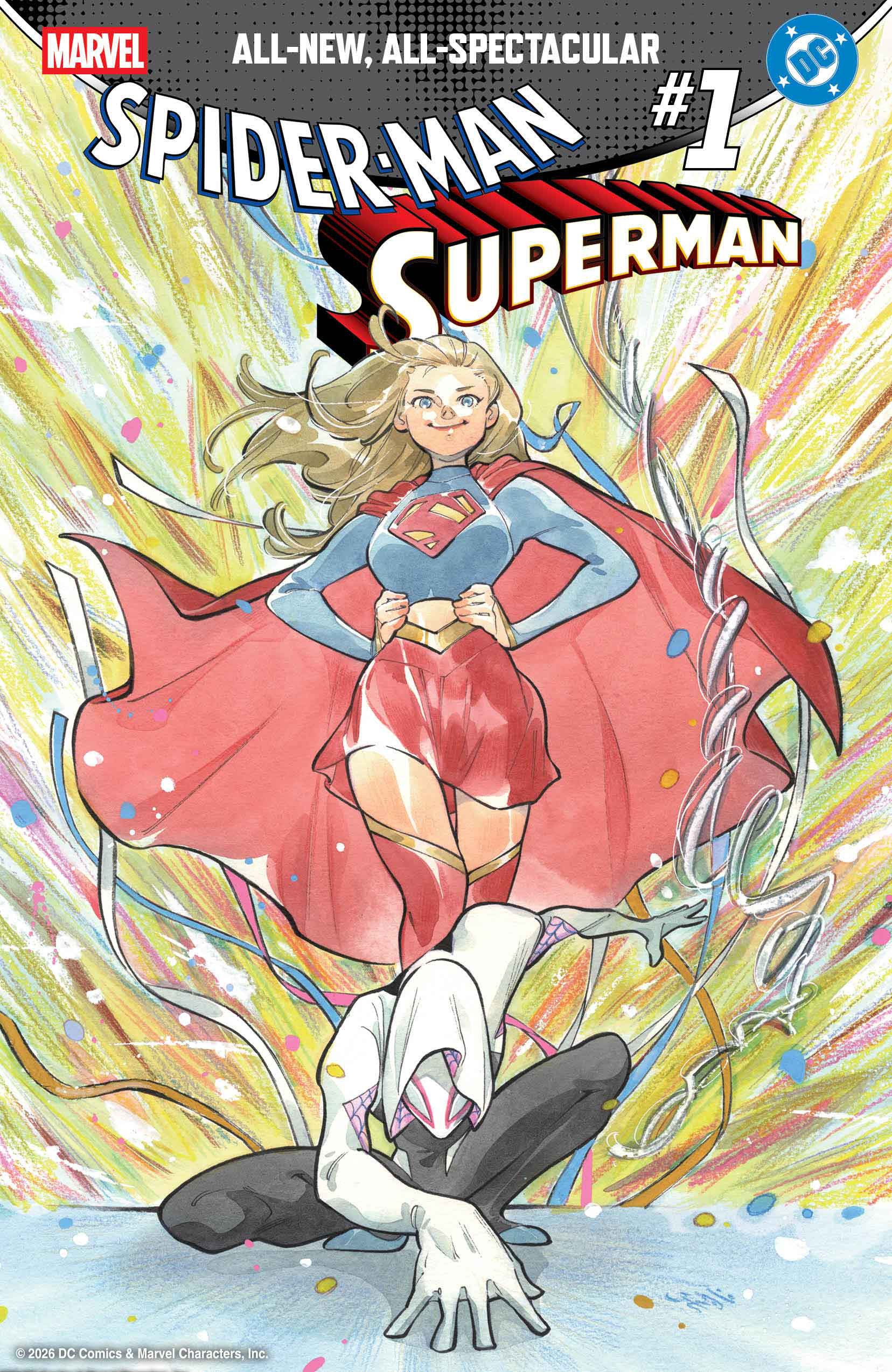 MARVEL/DC: SPIDER-MAN/SUPERMAN #1 PEACH MOMOKO VARIANT -- [Expected In