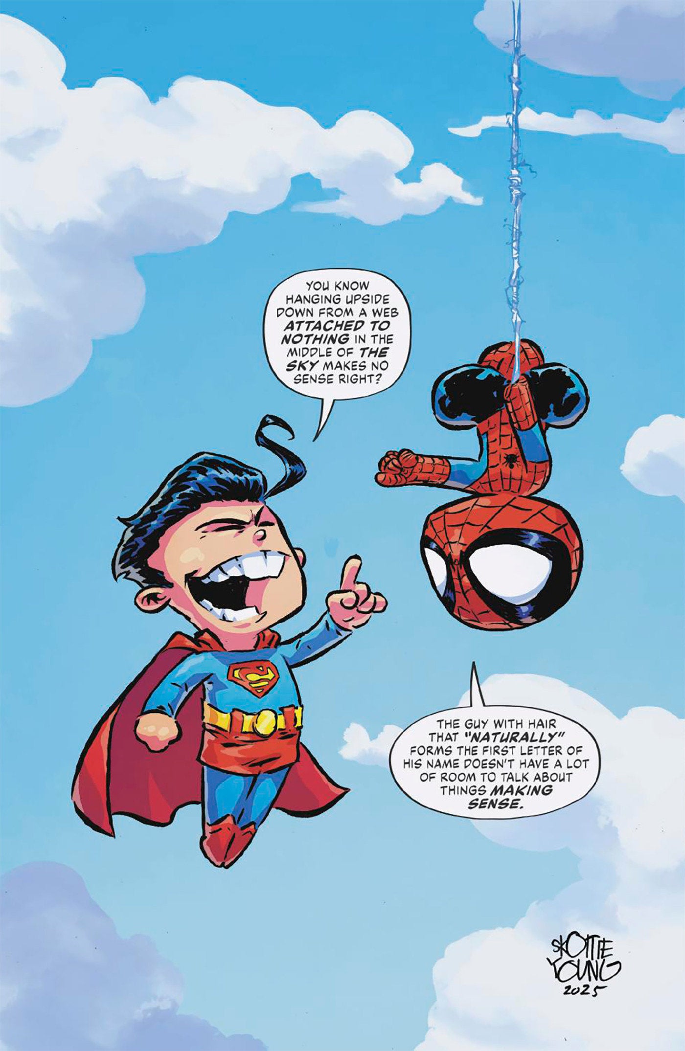 MARVEL/DC: SPIDER-MAN/SUPERMAN #1 SKOTTIE YOUNG VIRGIN VARIANT -- [Exp