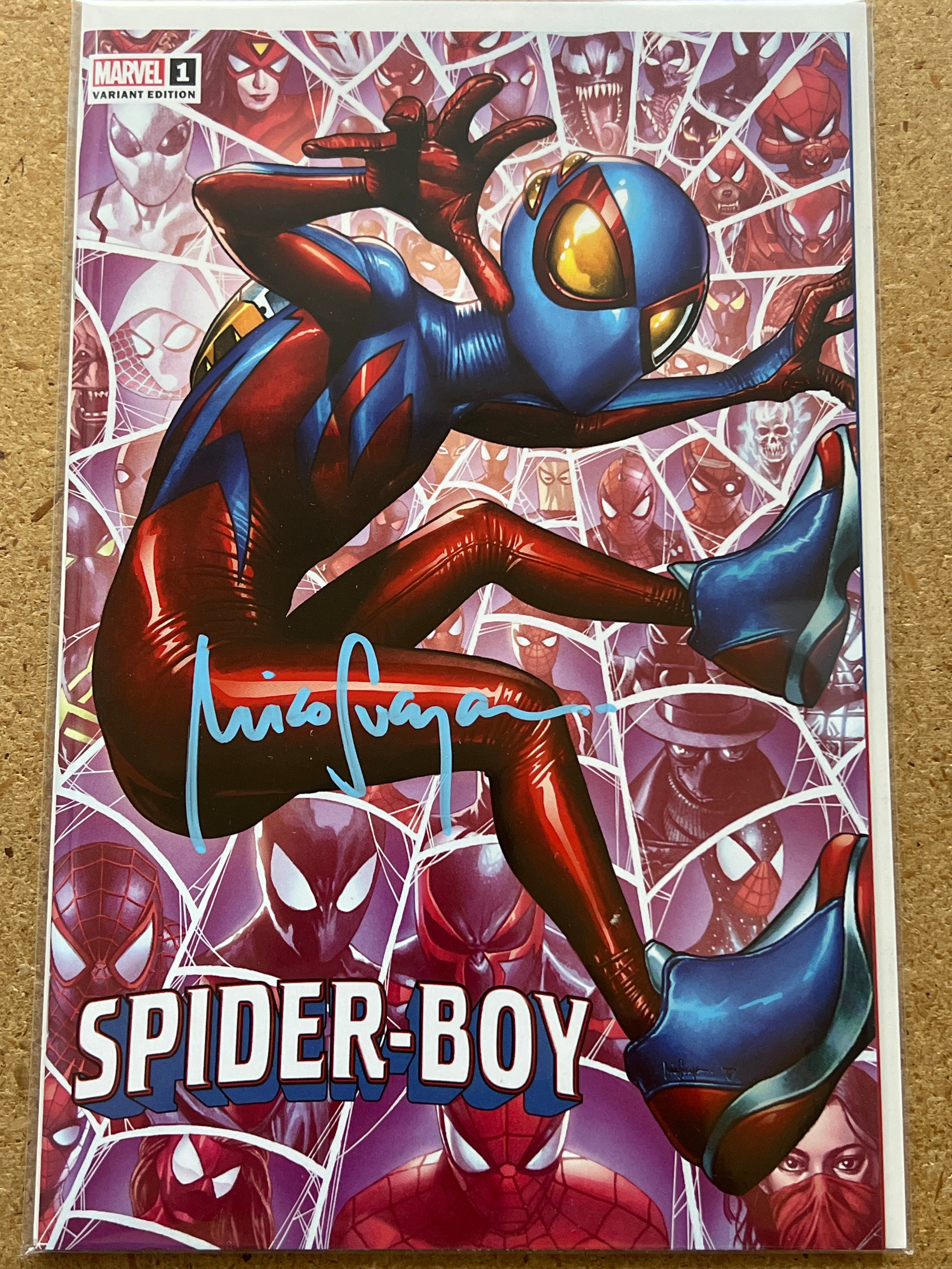 SPIDER-BOY #1 TRADE DRESS SIGNED BY MICO SUAYAN WITH COA (SS 3)