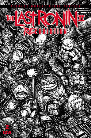 Teenage Mutant Ninja Turtles: The Last Ronin II--Re-Evolution #2 1:100 Eastman B&W Variant- 06/19/24