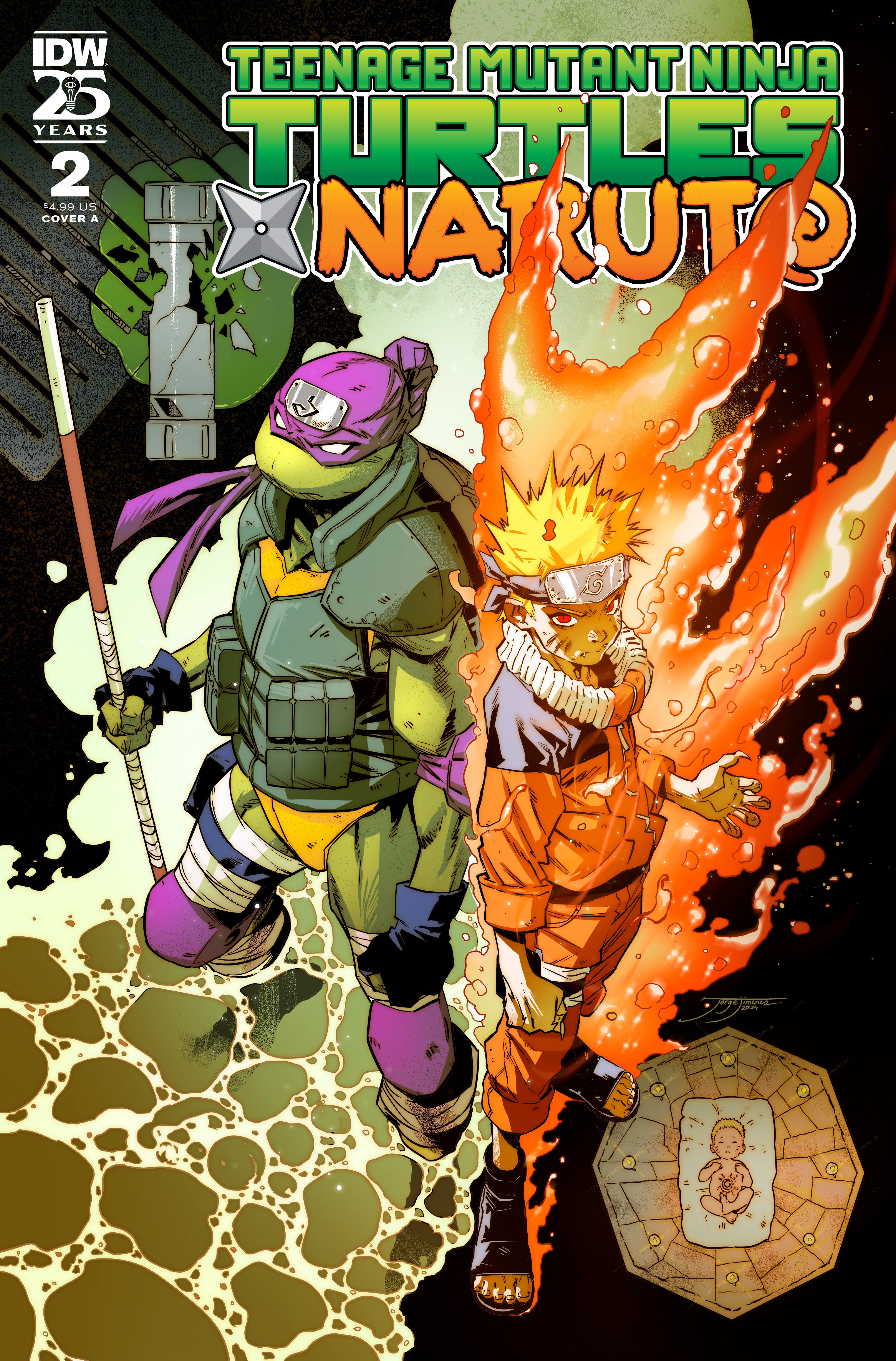 Teenage Mutant Ninja Turtles x Naruto #2 Cover A (Jiménez) -- [Expecte