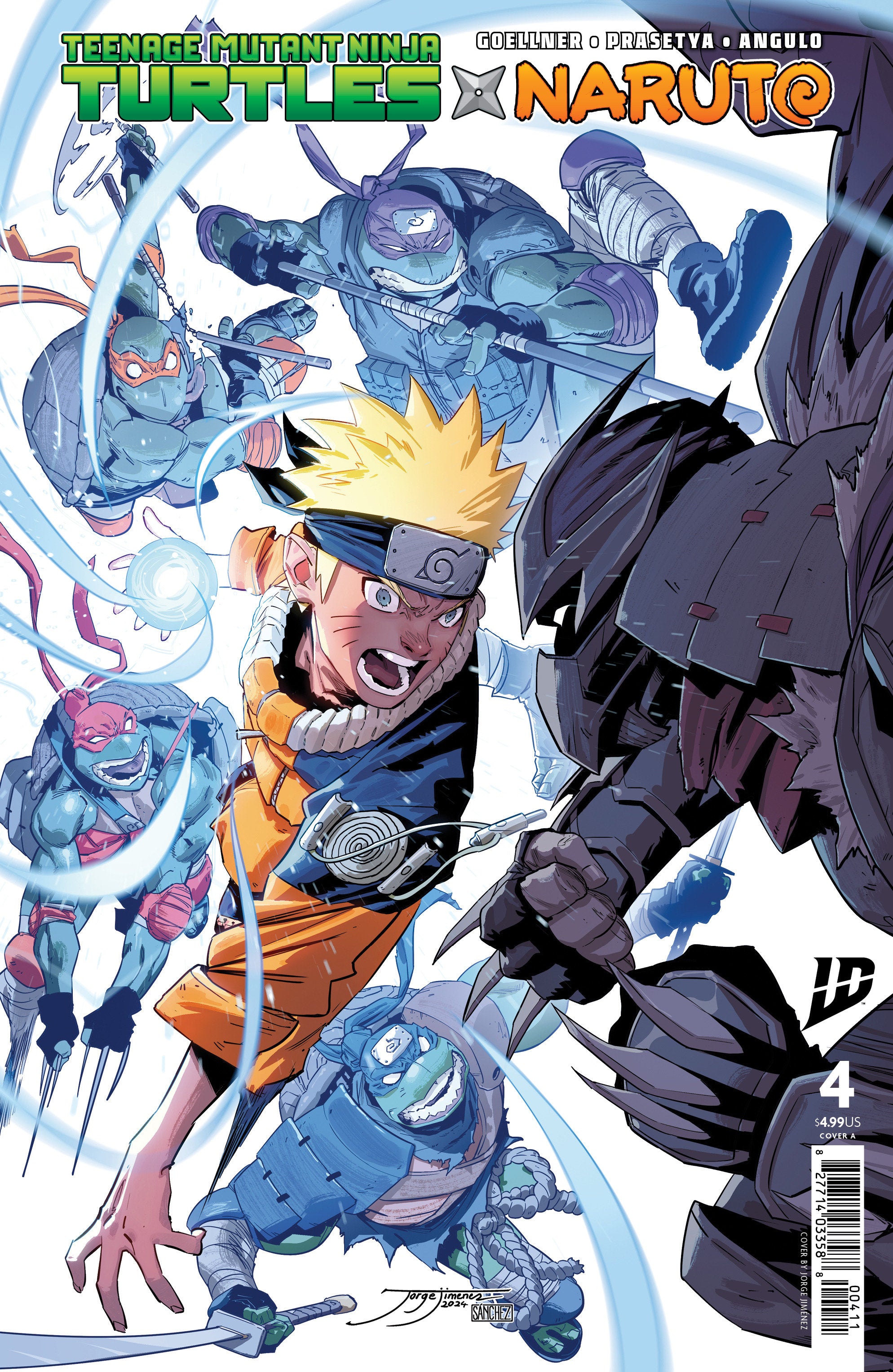 【入手困難】TMNT×NARUTO #4 アメコミ 3冊セット 激レア Teenage Mutant Ninja Turtles x Naruto #4 Cover A (Jiménez) -- [Expecte