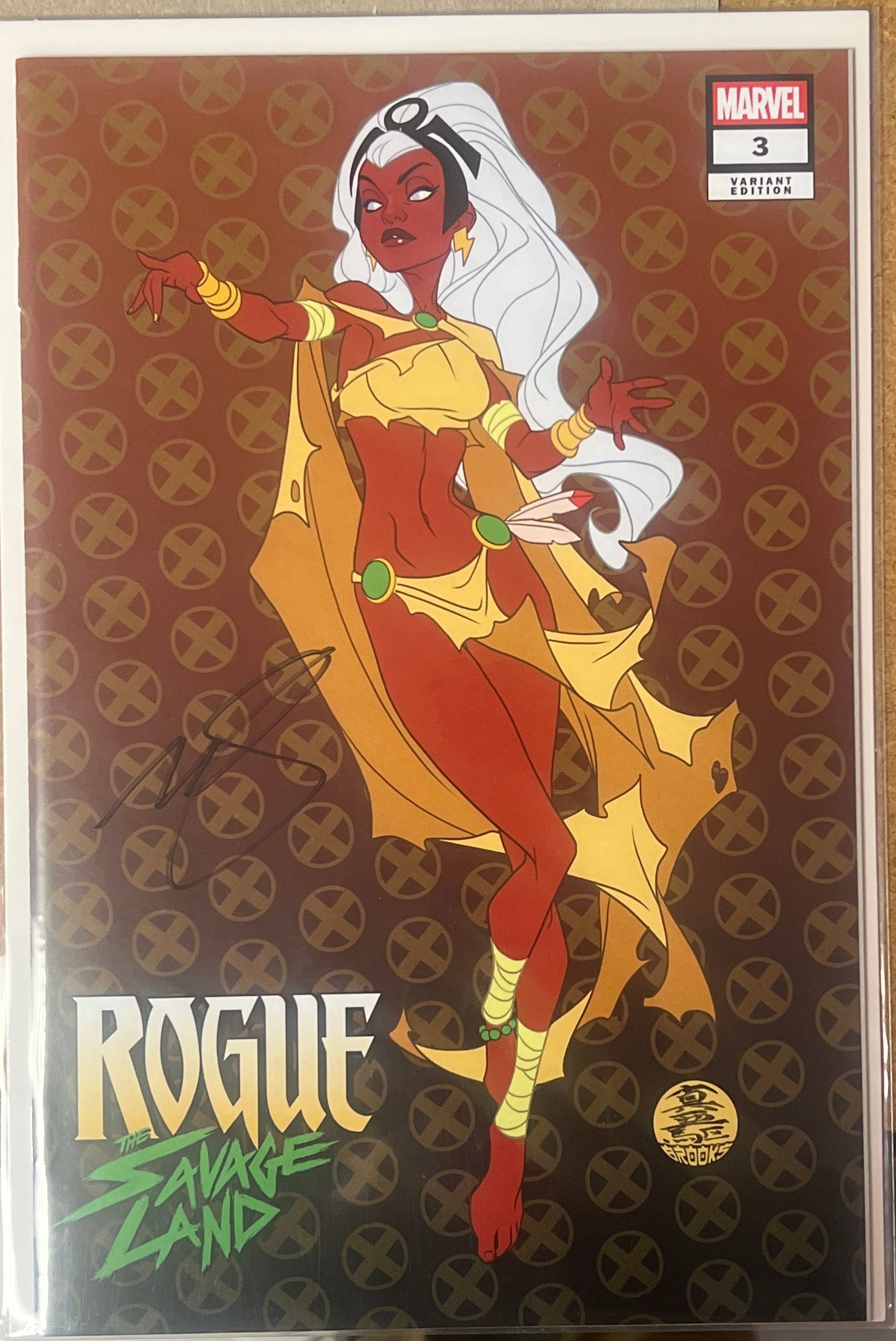 ROUGE: THE SAVAGE LAND #3 VARIANT(COVER A) SIGNED BY MARK BROOKS (SS14)