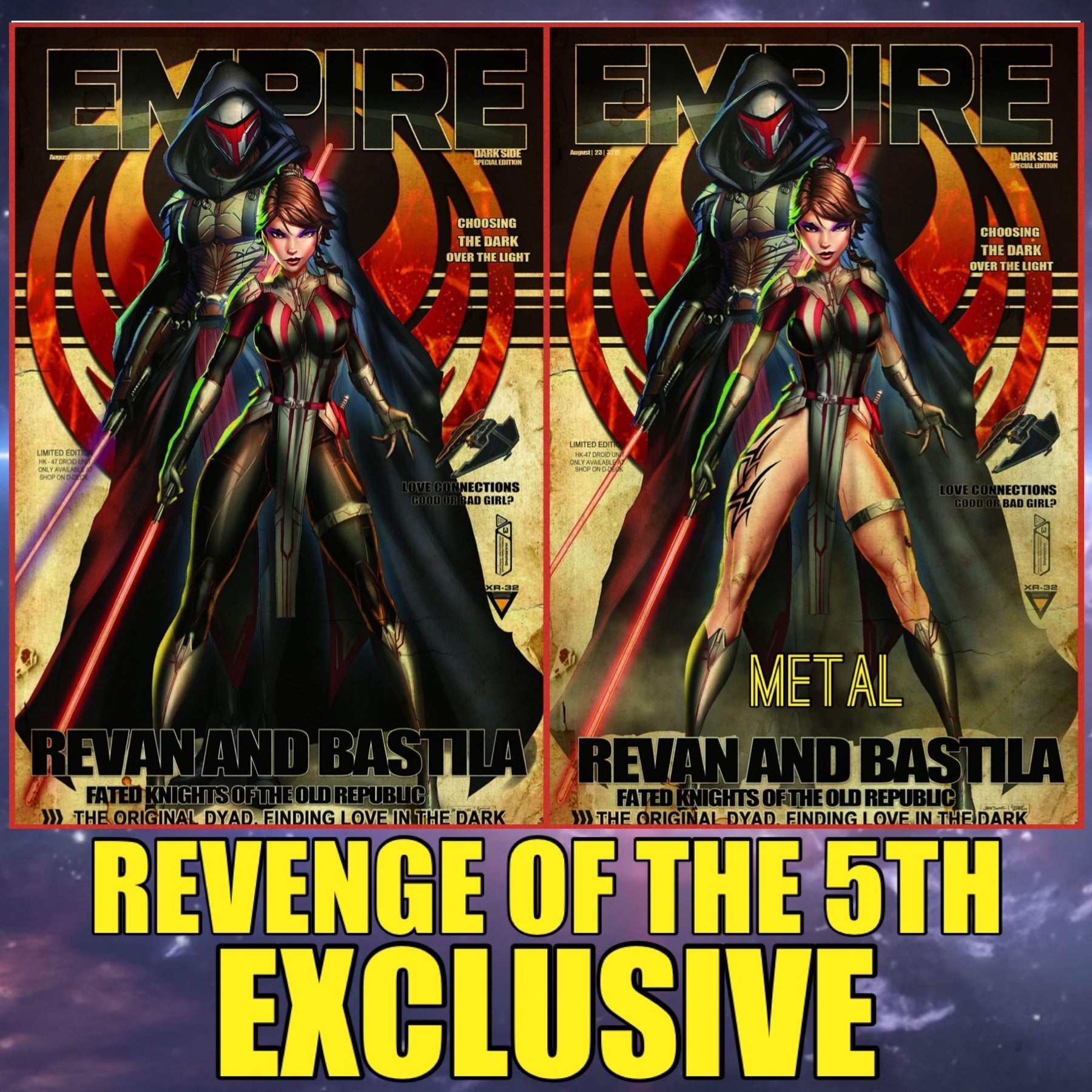 DAUGHTER'S OF EDEN #1 JAMIE TYNDALL REVENGE OF THE 5TH SITH REVAN EXCLUSIVE RETRO VARIANT OPTIONS